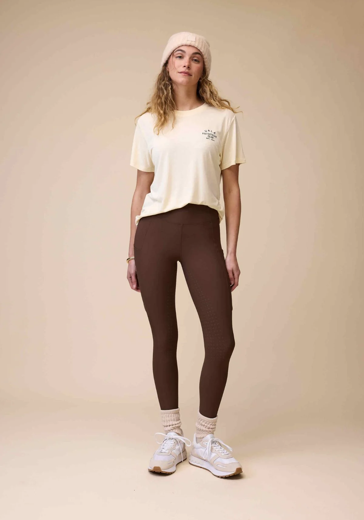 Active Knee Grip Riding Leggings - Cocoa - Image 2