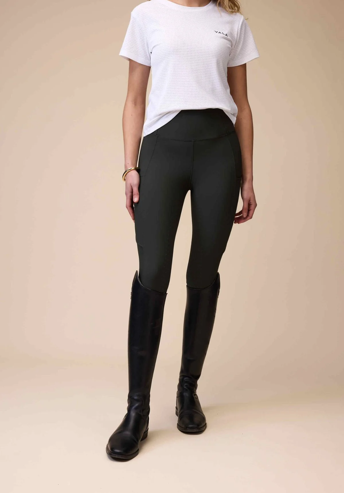 Active Knee Grip Riding Leggings - Olive