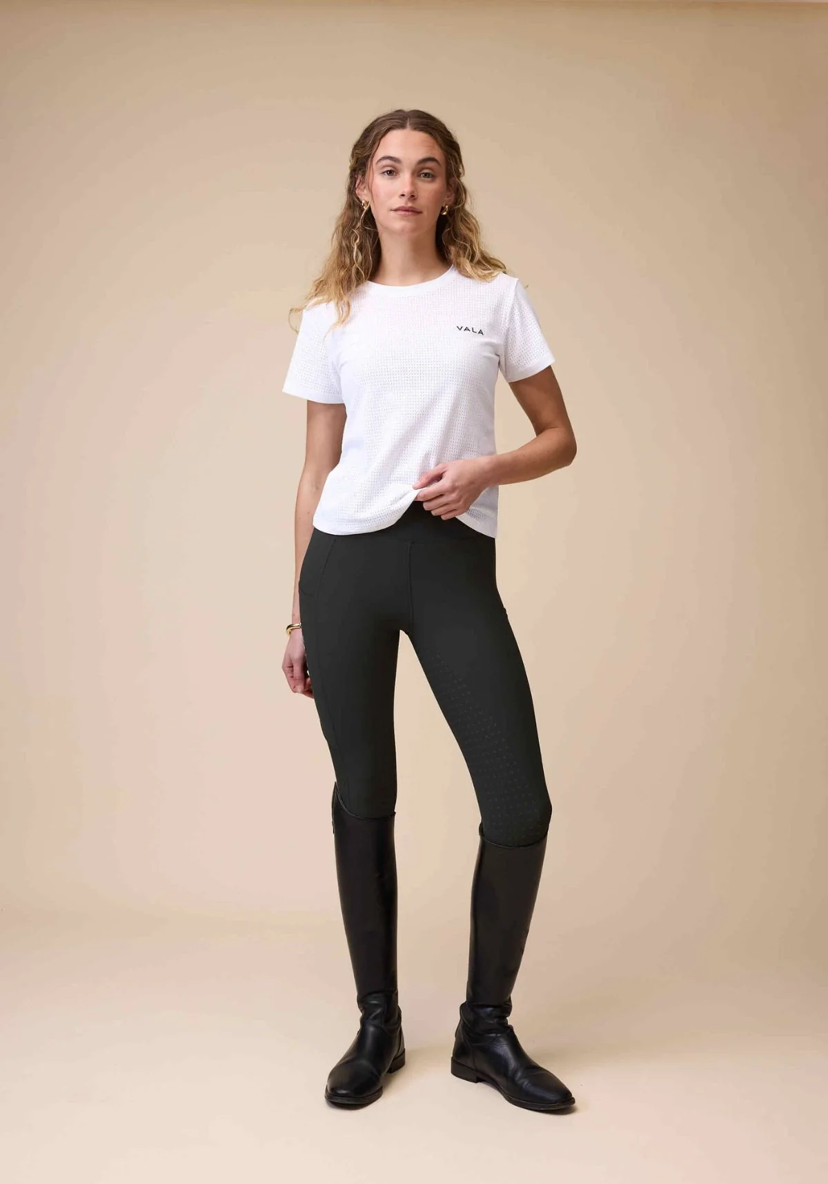 Active Knee Grip Riding Leggings - Olive - Image 2