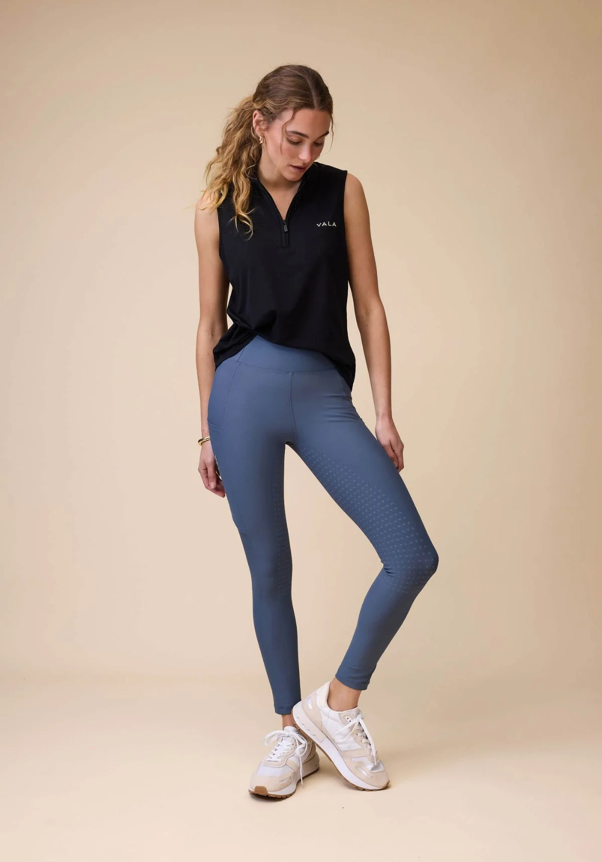 Active Knee Grip Riding Leggings - Storm - Image 2