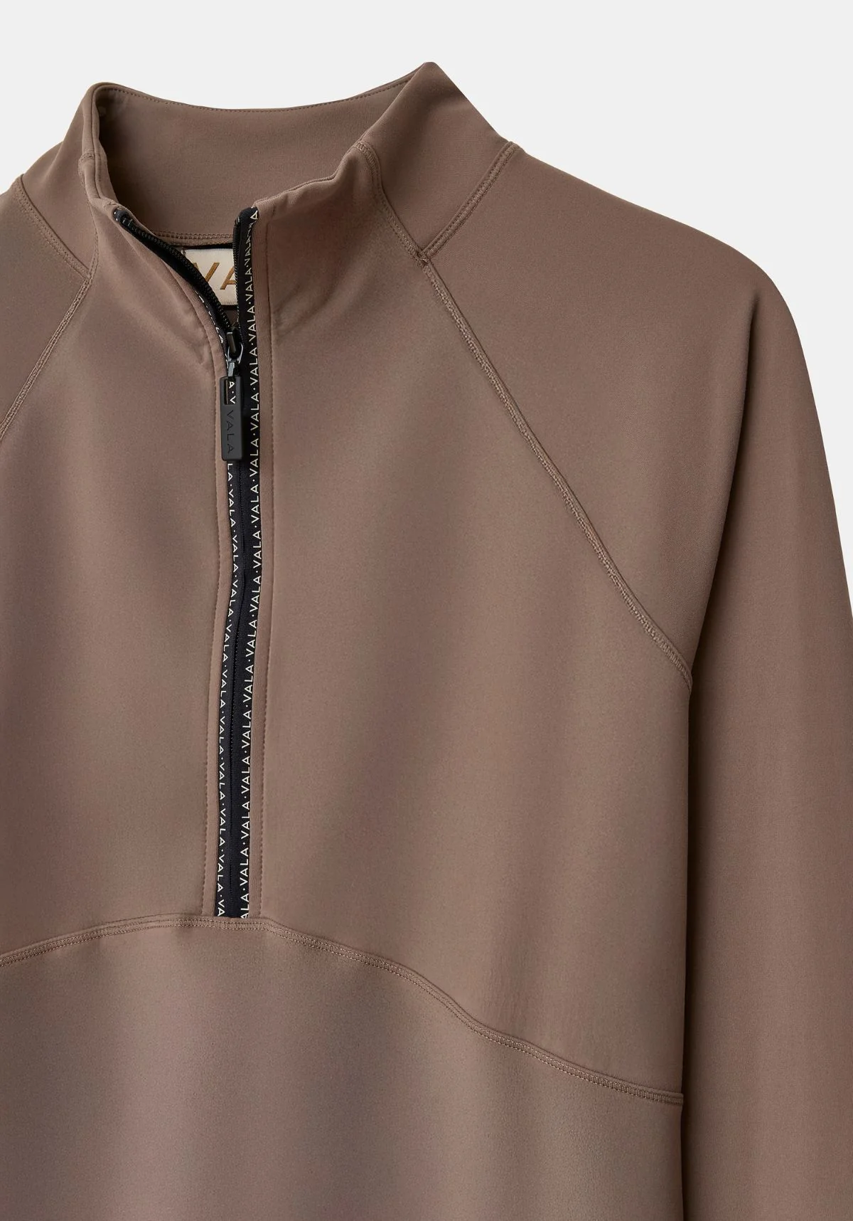 Cloudline 1/2 Zip L/S Top - Taupe - Image 9