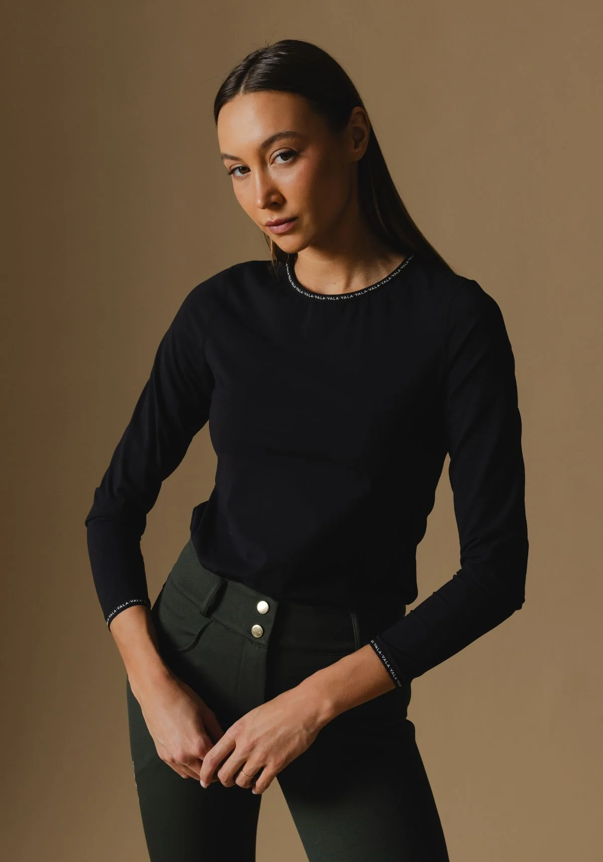 Cloudline Long Sleeve Top - Black