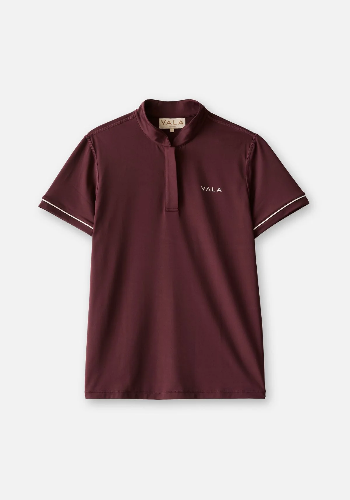 Connected Short Sleeve Polo - Deep Cherry - Image 4