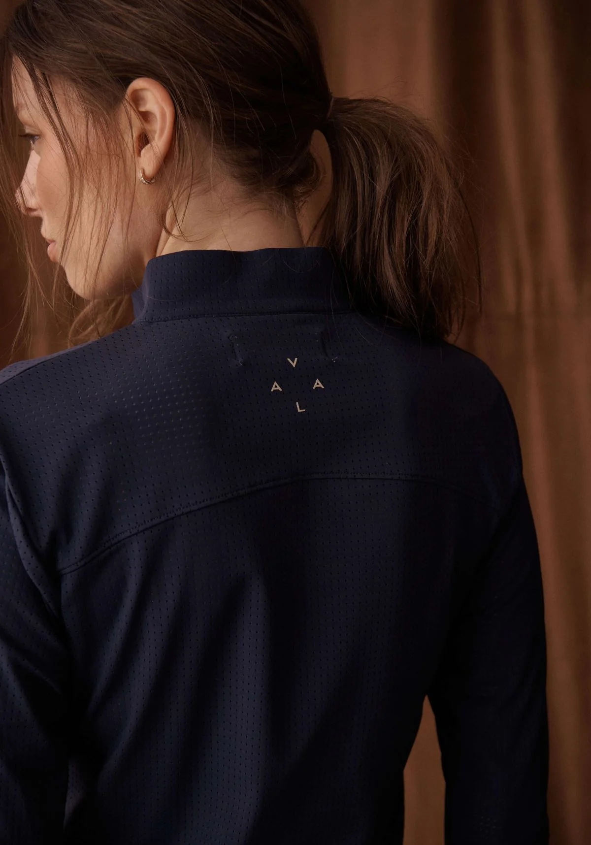 Elsa Mesh L/S Zip - Navy - Image 5