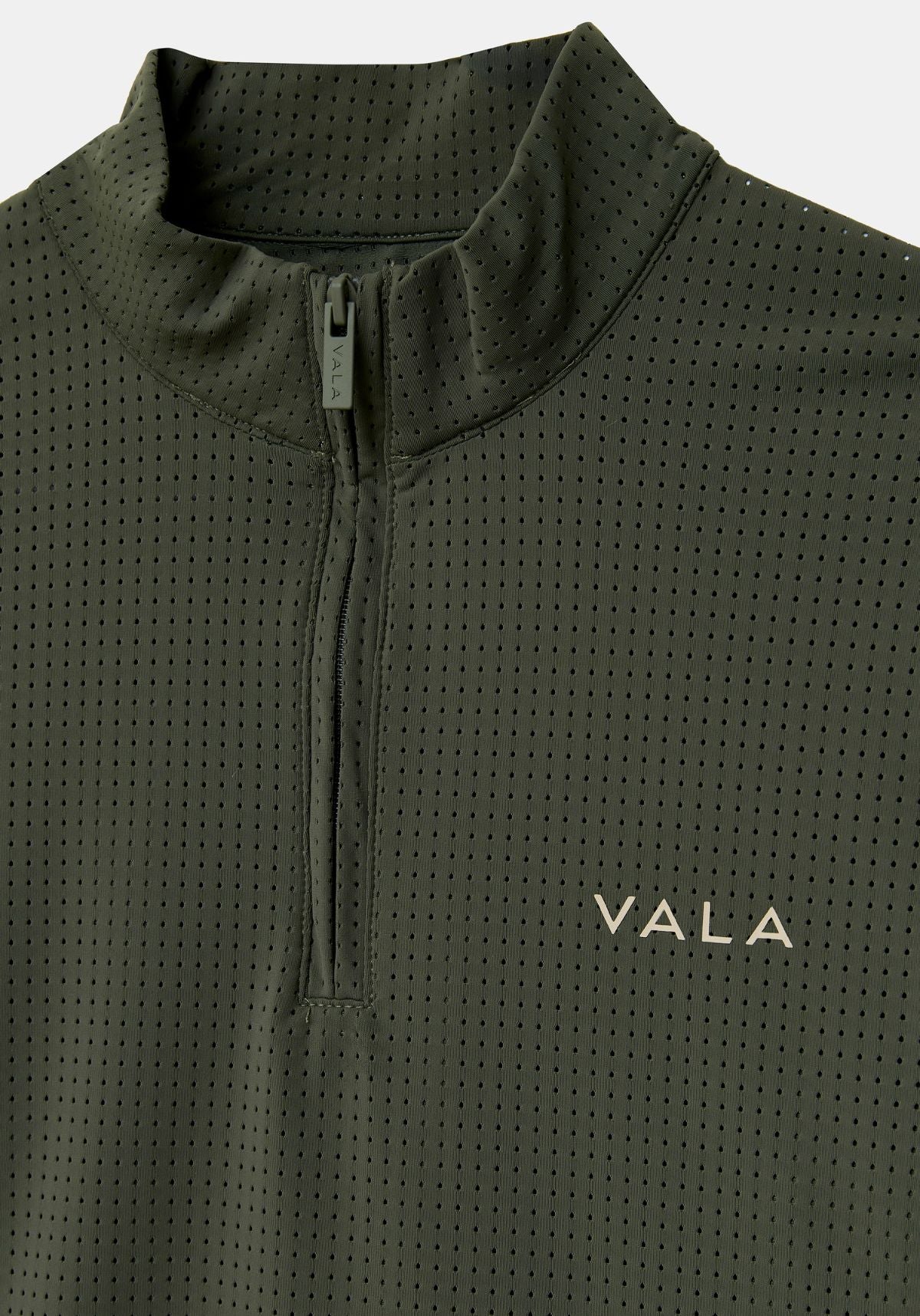 Elsa Mesh L/S Zip - Olive - Image 13