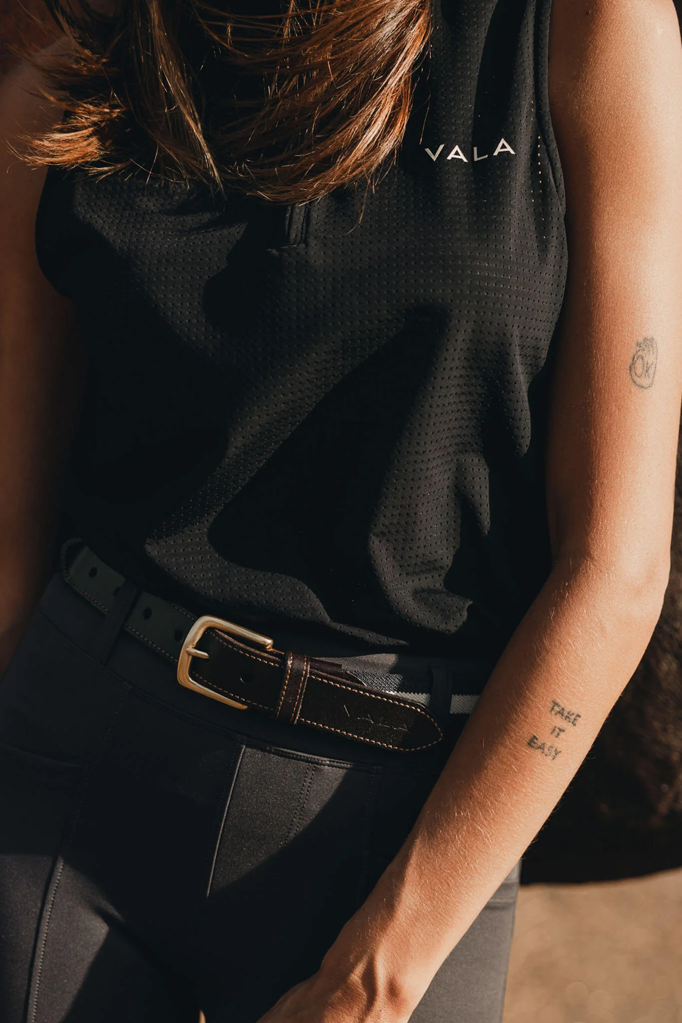Elsa Mesh S/Less Zip - Black - Image 3