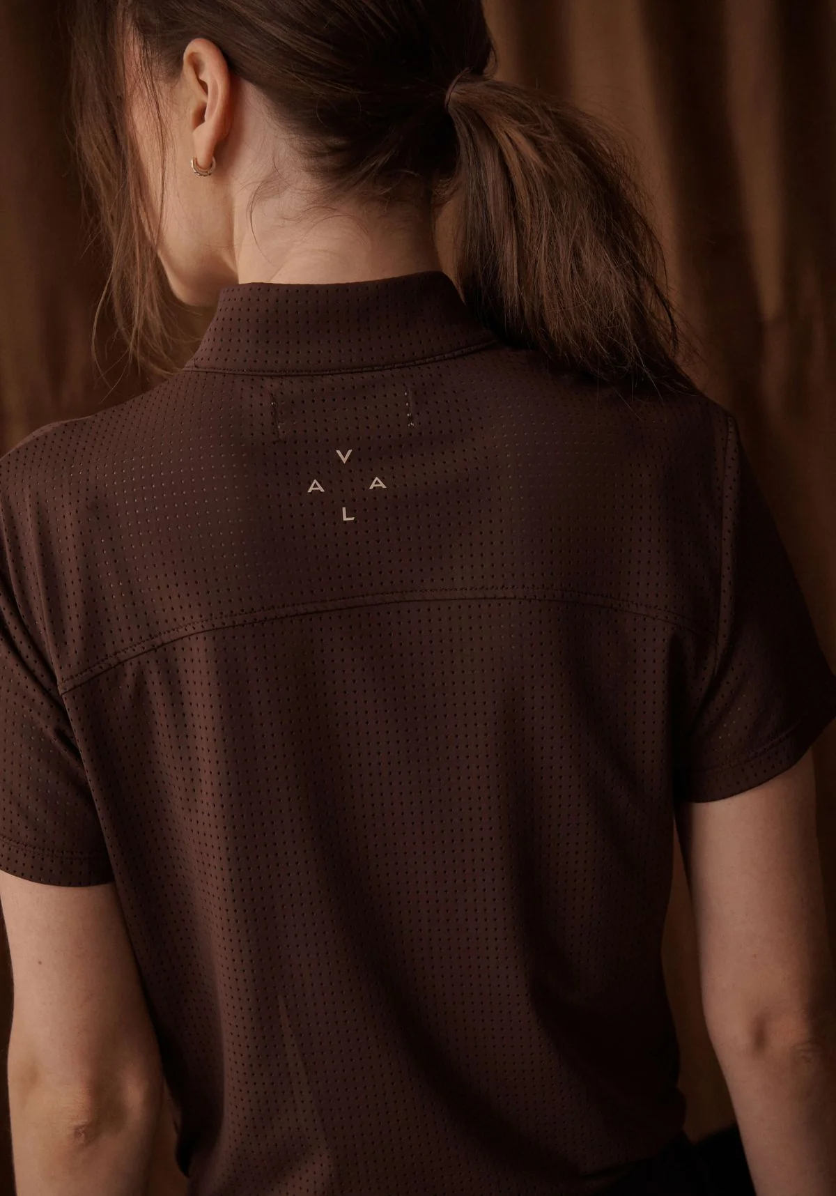 Elsa Mesh S/S Zip - Cocoa - Image 5