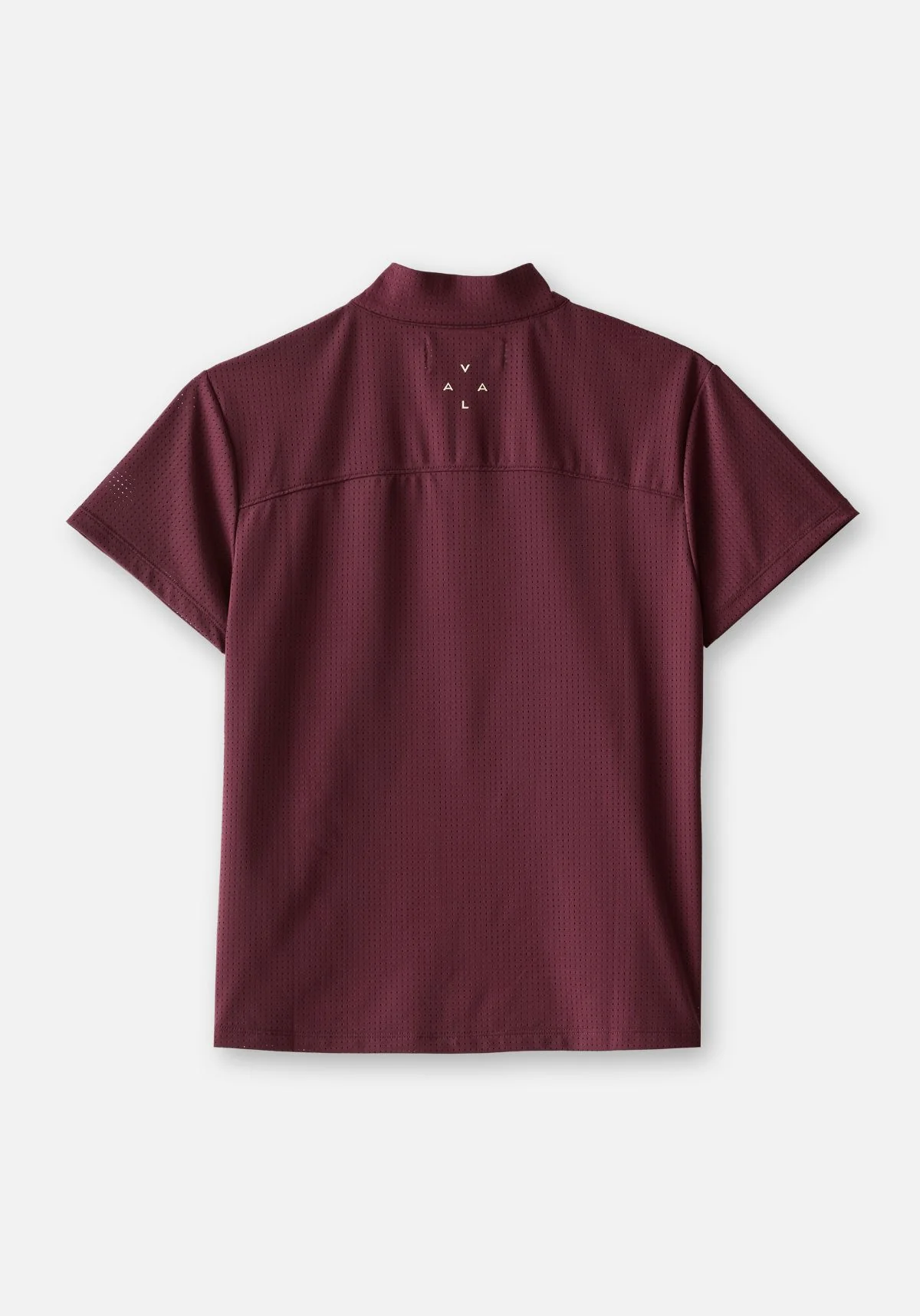 Elsa Mesh S/S Zip - Deep Cherry - Image 7