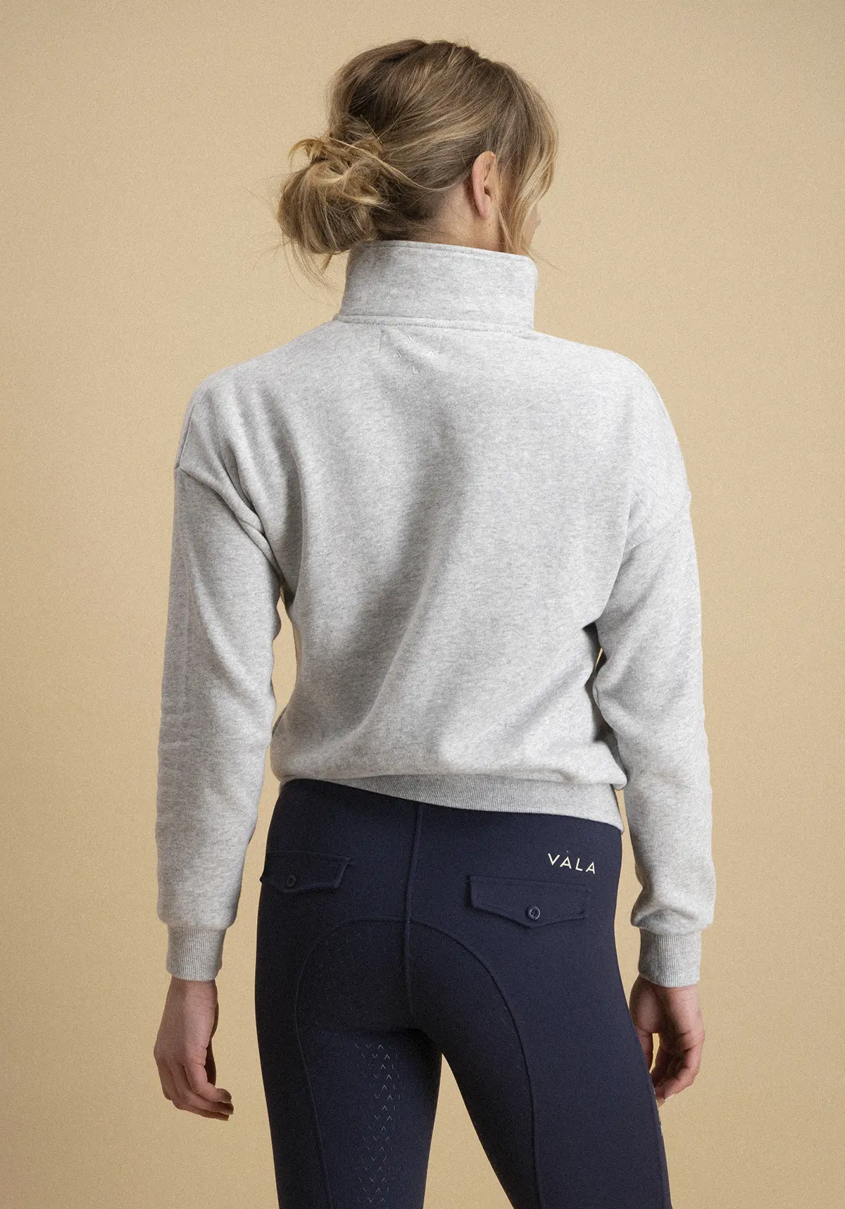 Equestrian Club Quarter Zip Fleece - Grey - Image 3