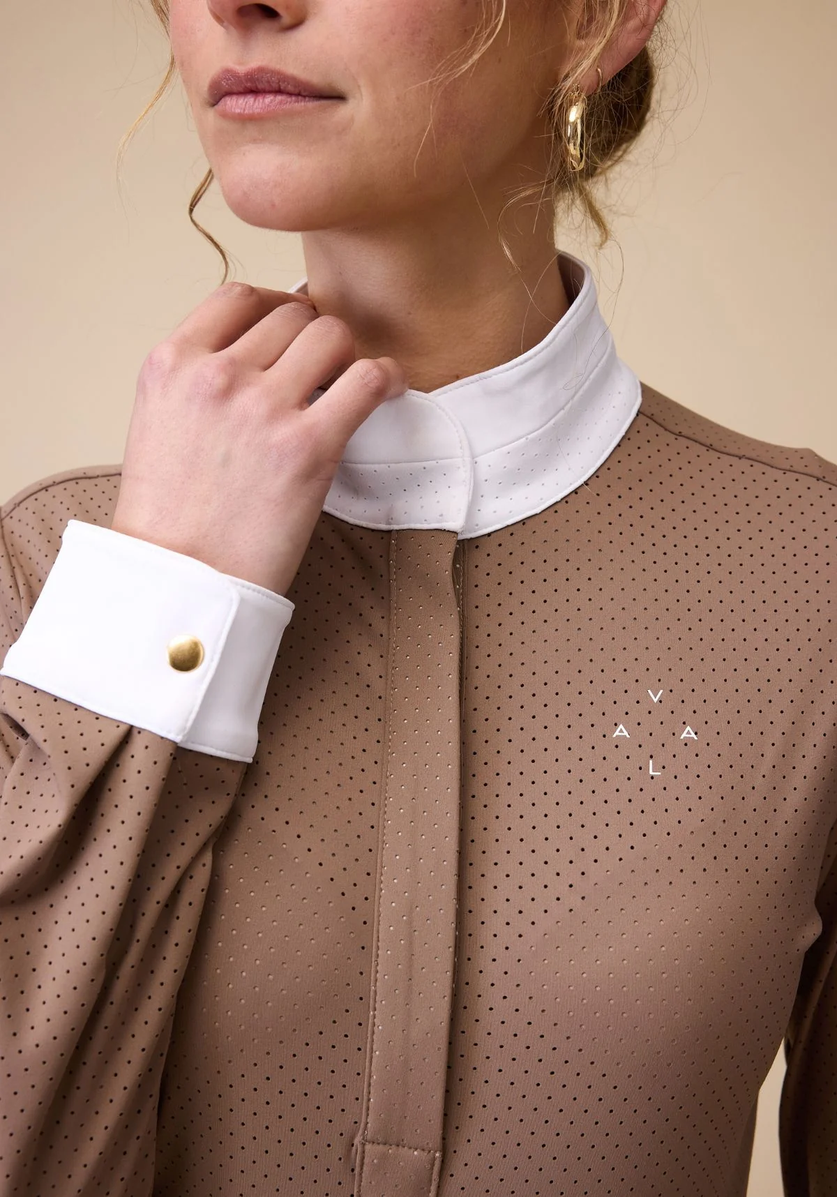 Mesh Show Shirt L/S - Mocha - Image 3