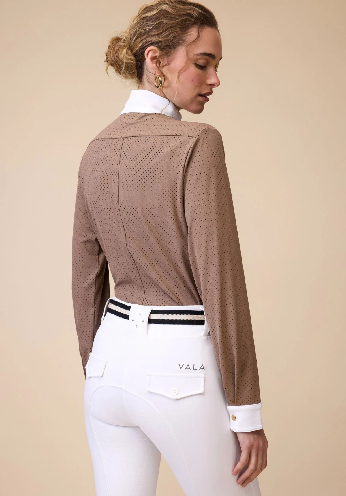 Mesh Show Shirt L/S - Mocha - Image 5