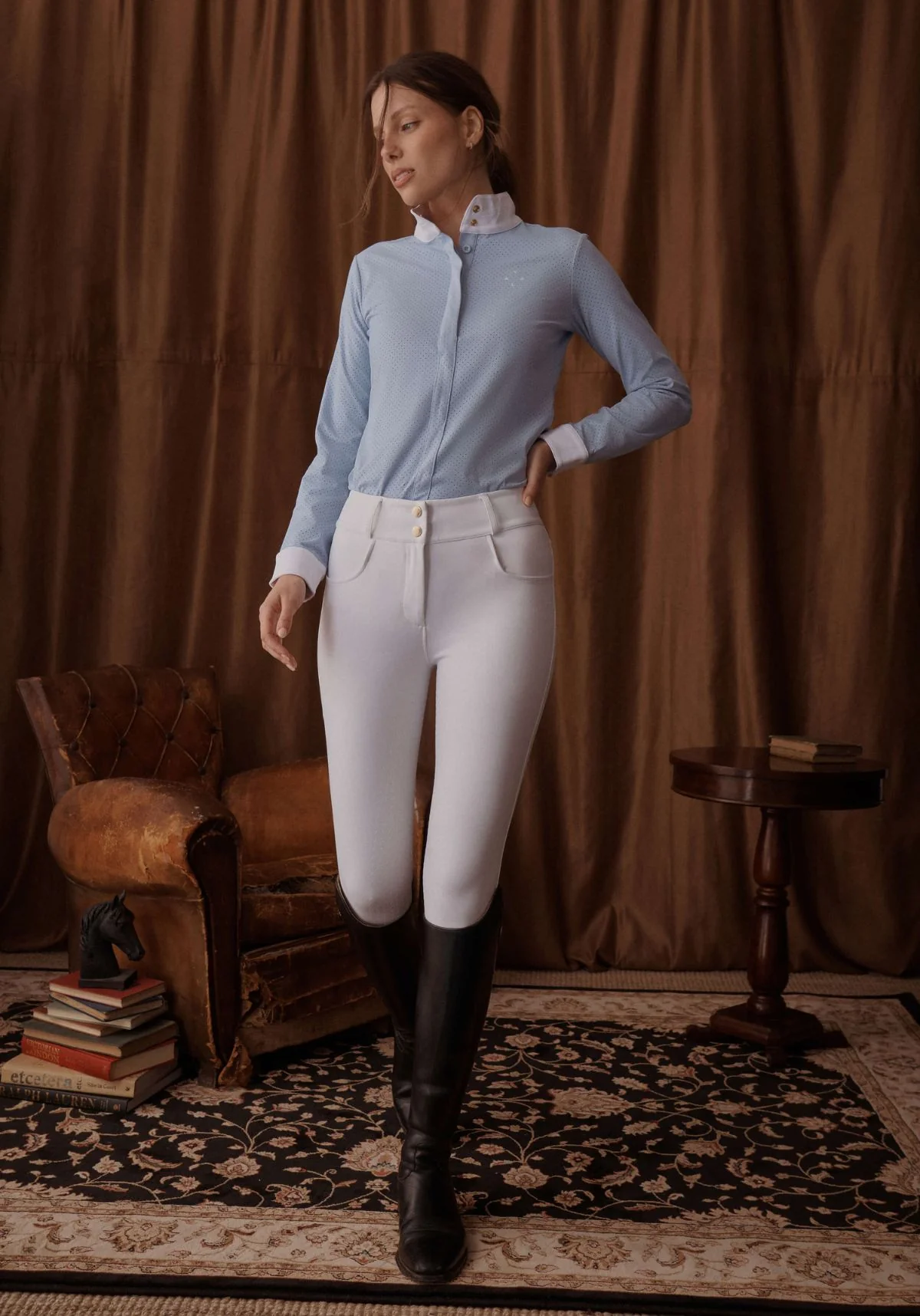 Mesh Show Shirt L/S - Powder Blue