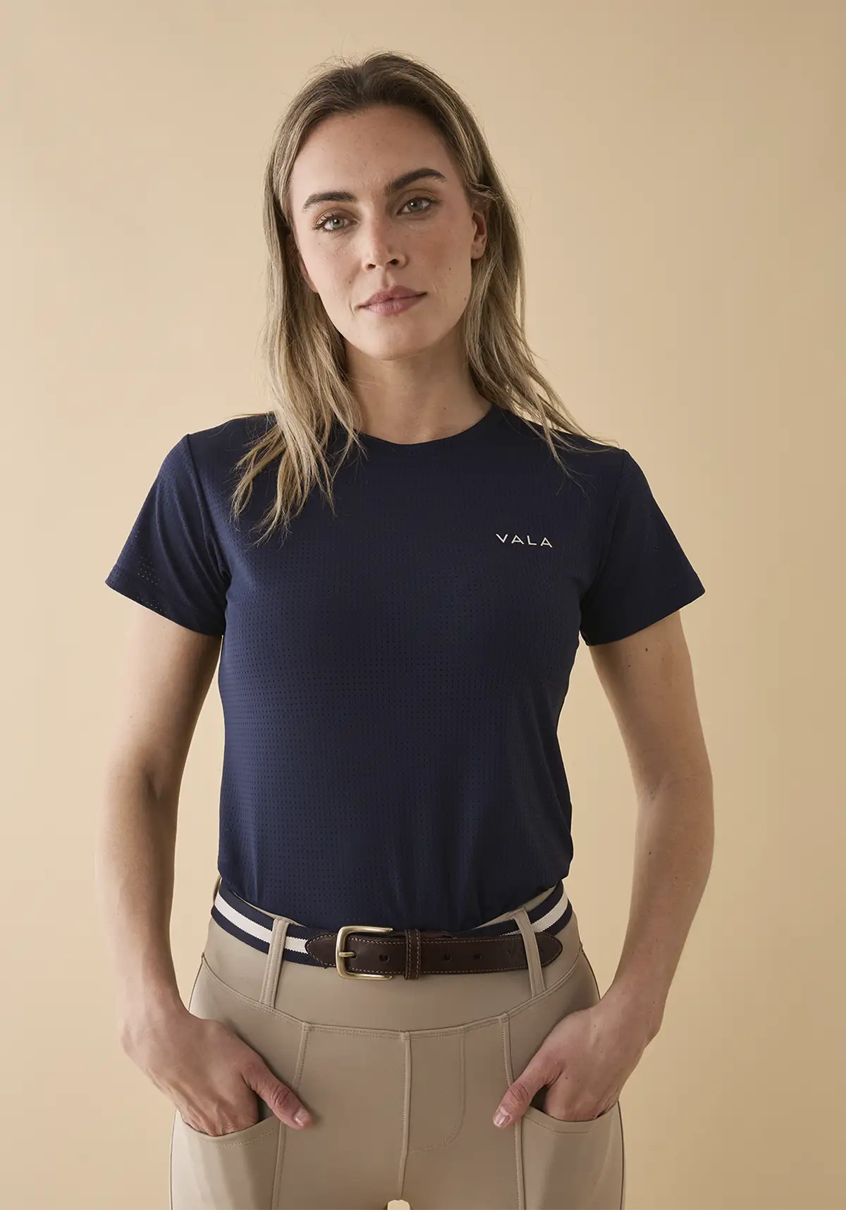 Mesh Tee - Navy - Image 6