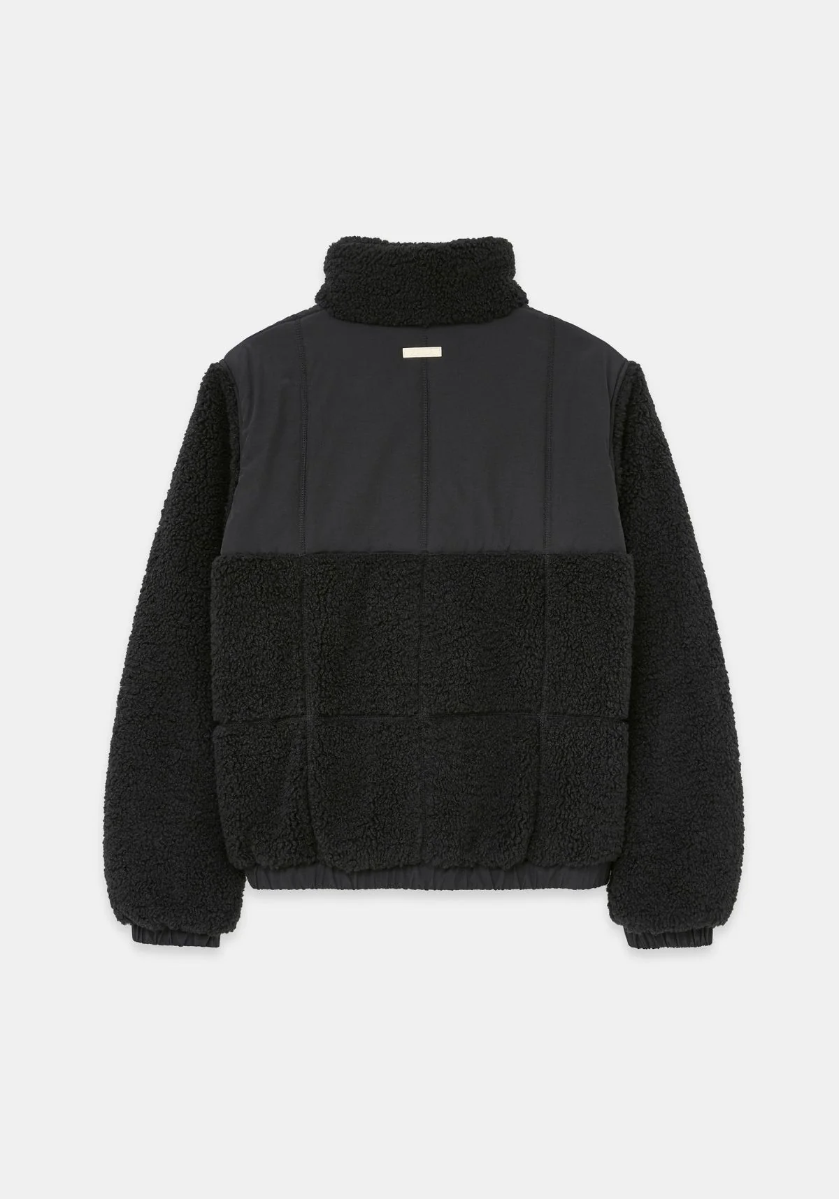 Milla Sherpa Quilted Jacket - Black - Image 9