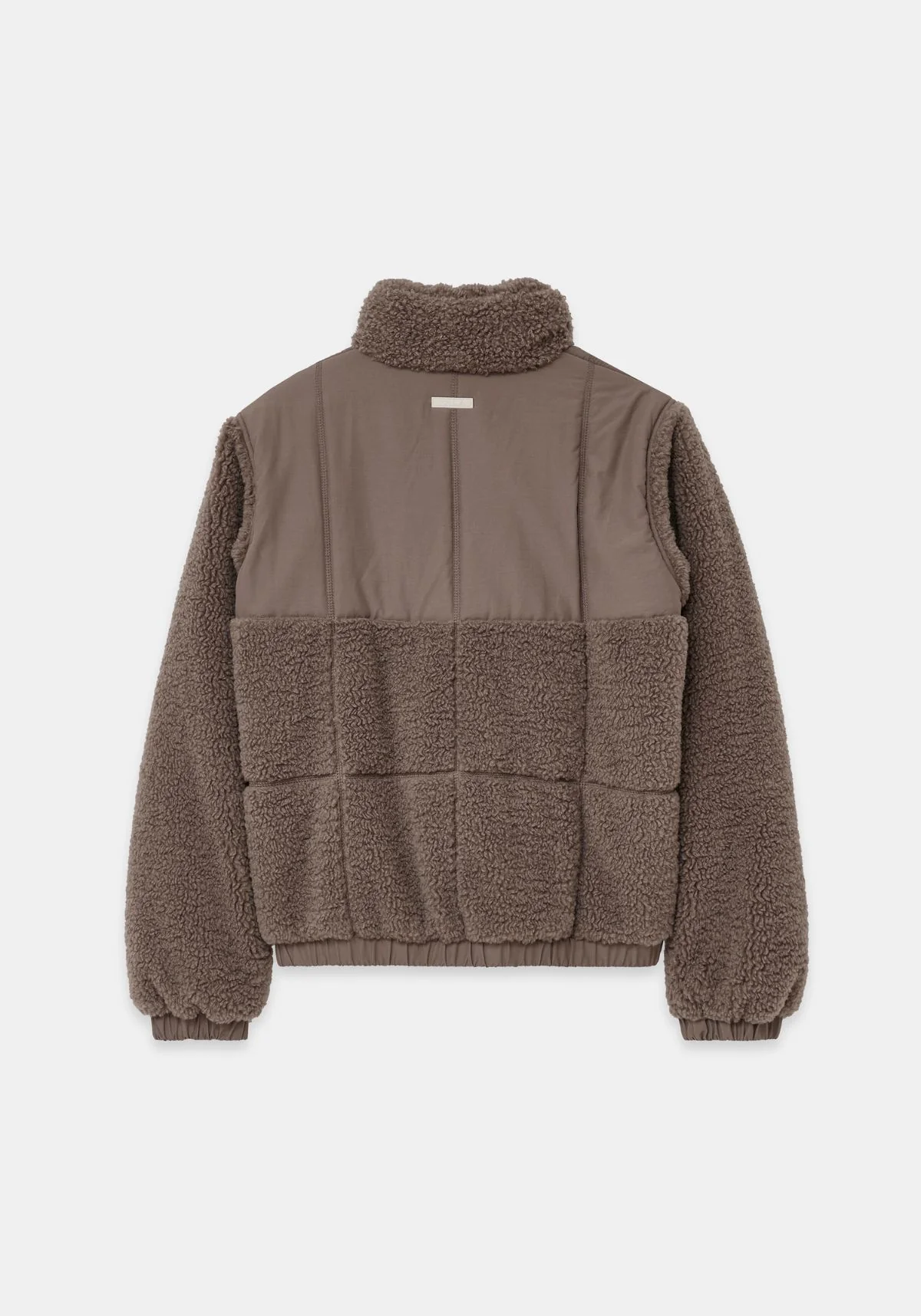 Milla Sherpa Quilted Jacket - Taupe - Image 6