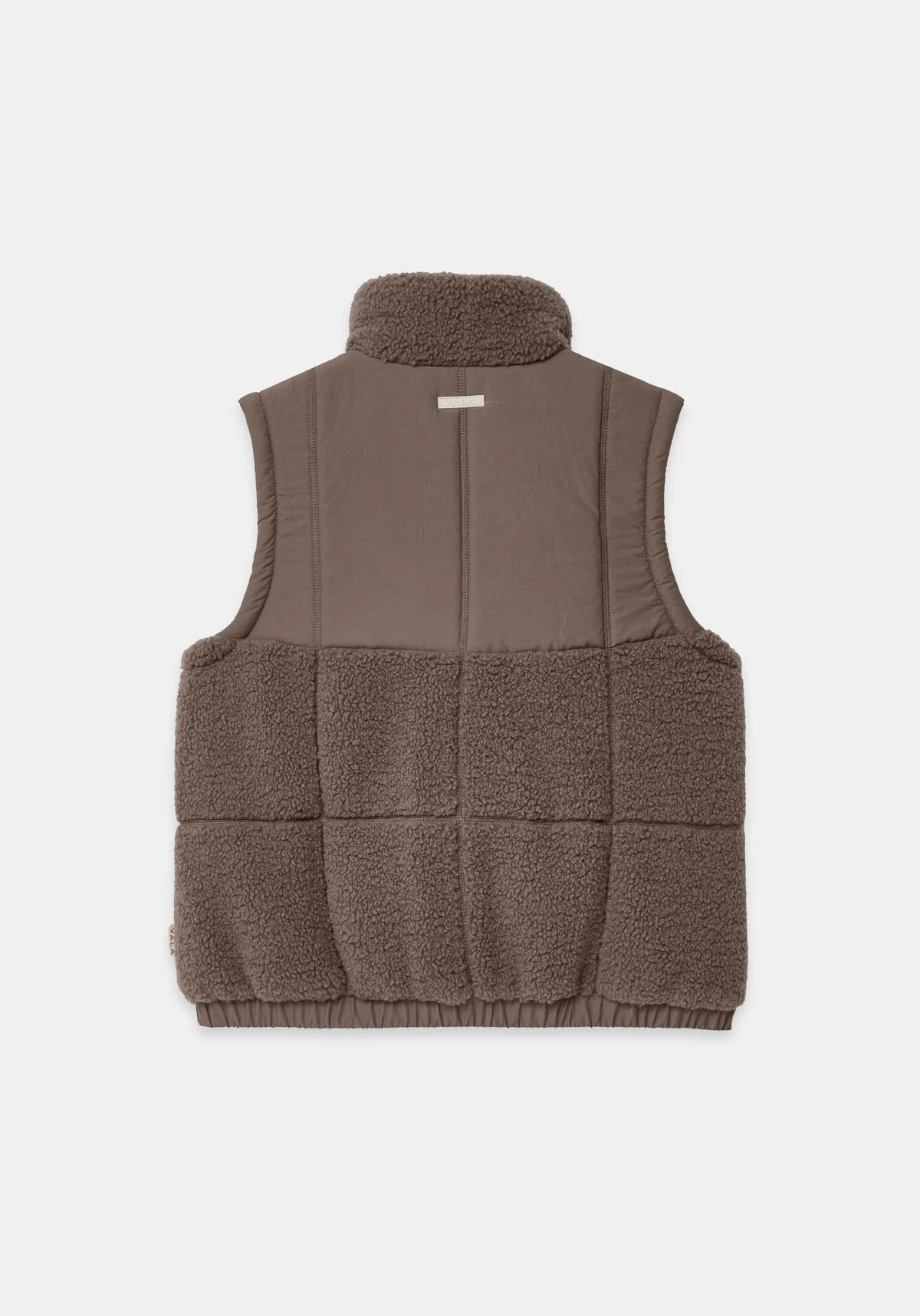 Milla Sherpa Quilted Vest - Taupe - Image 8