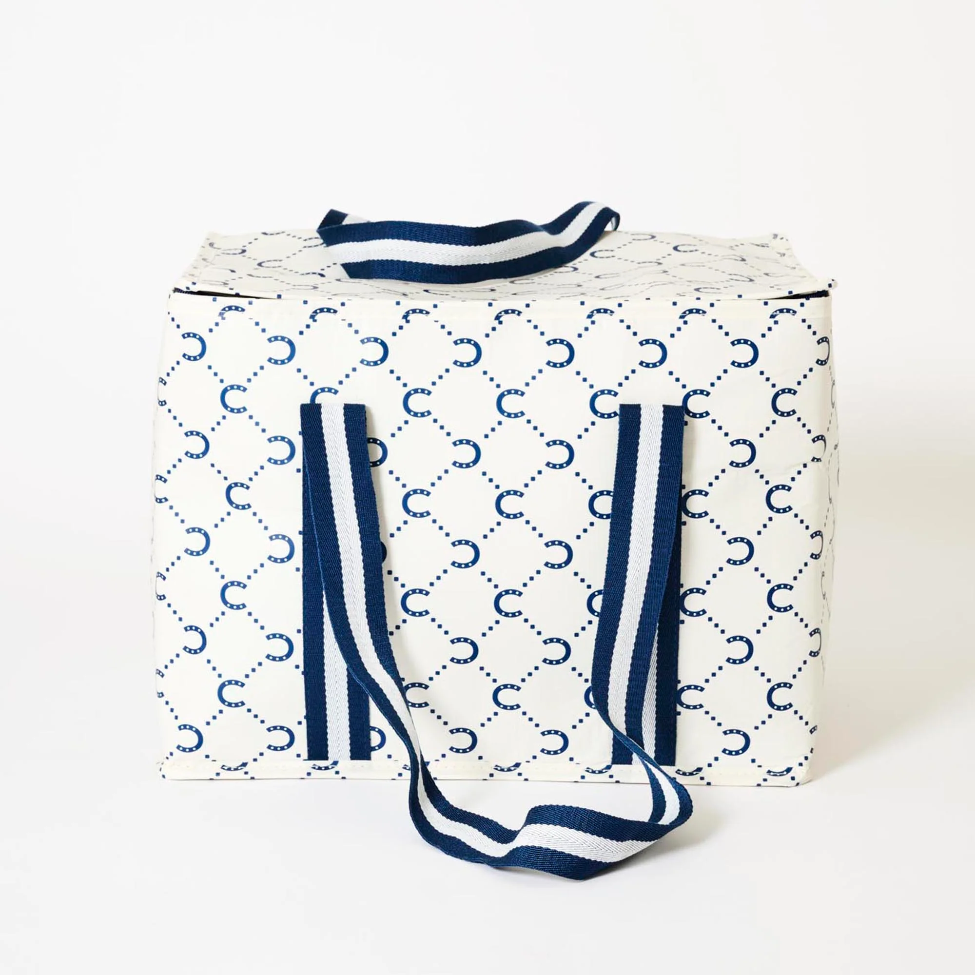 Navy Horseshoe Large Insulated Tote - Project Ten X VALA