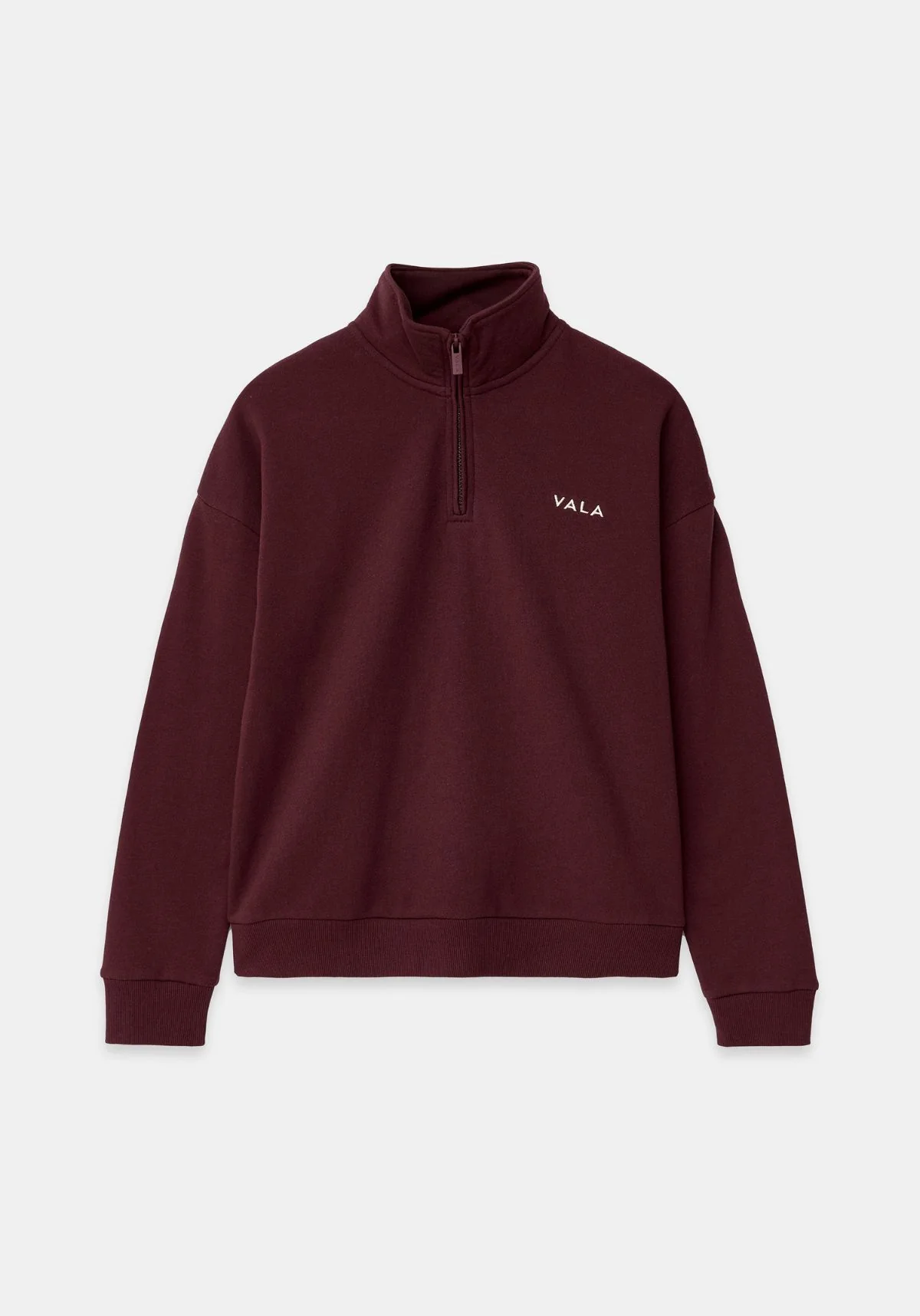 Olsen 1/4 Zip Fleece - Deep Cherry - Image 2