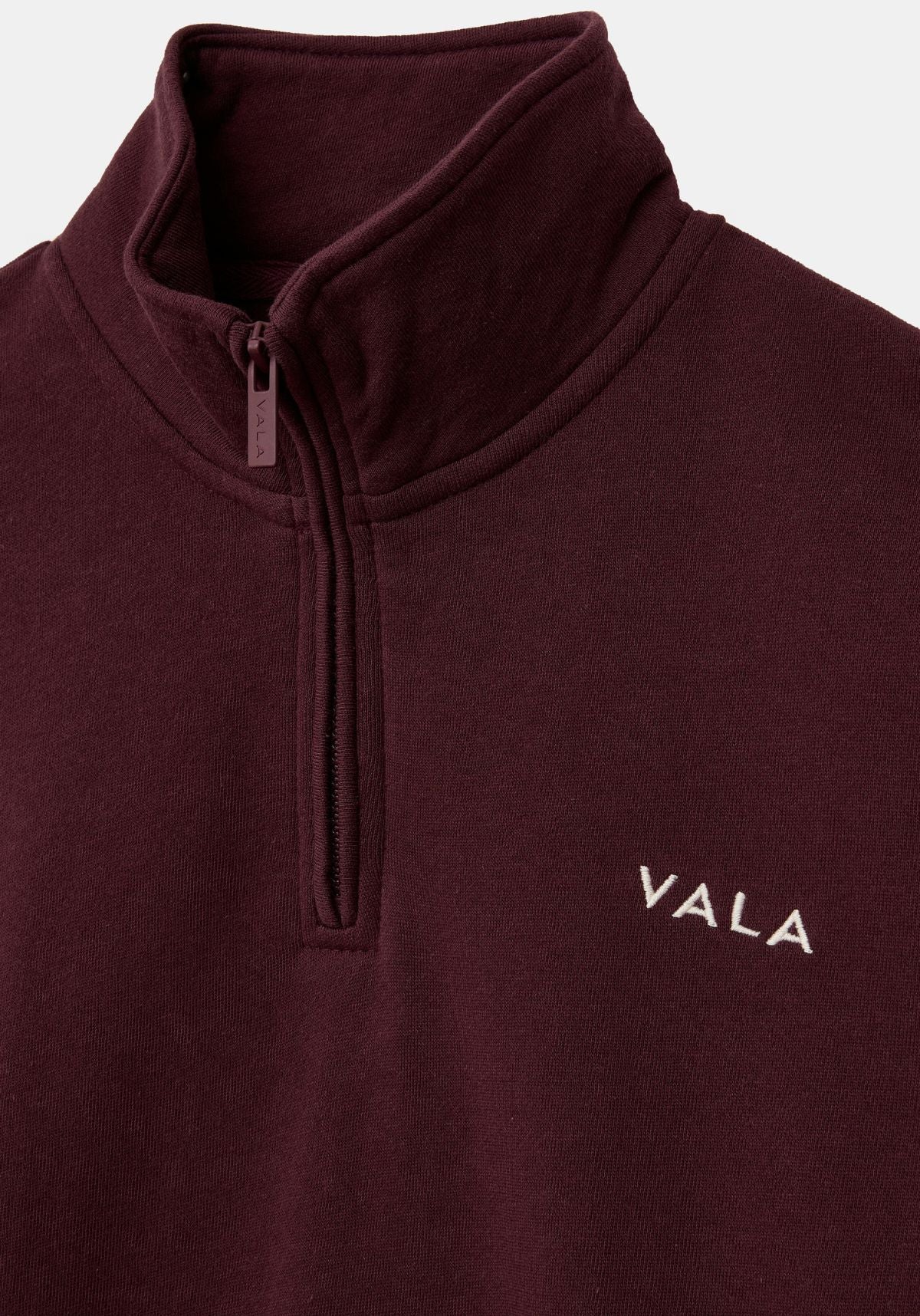 Olsen 1/4 Zip Fleece - Deep Cherry - Image 4