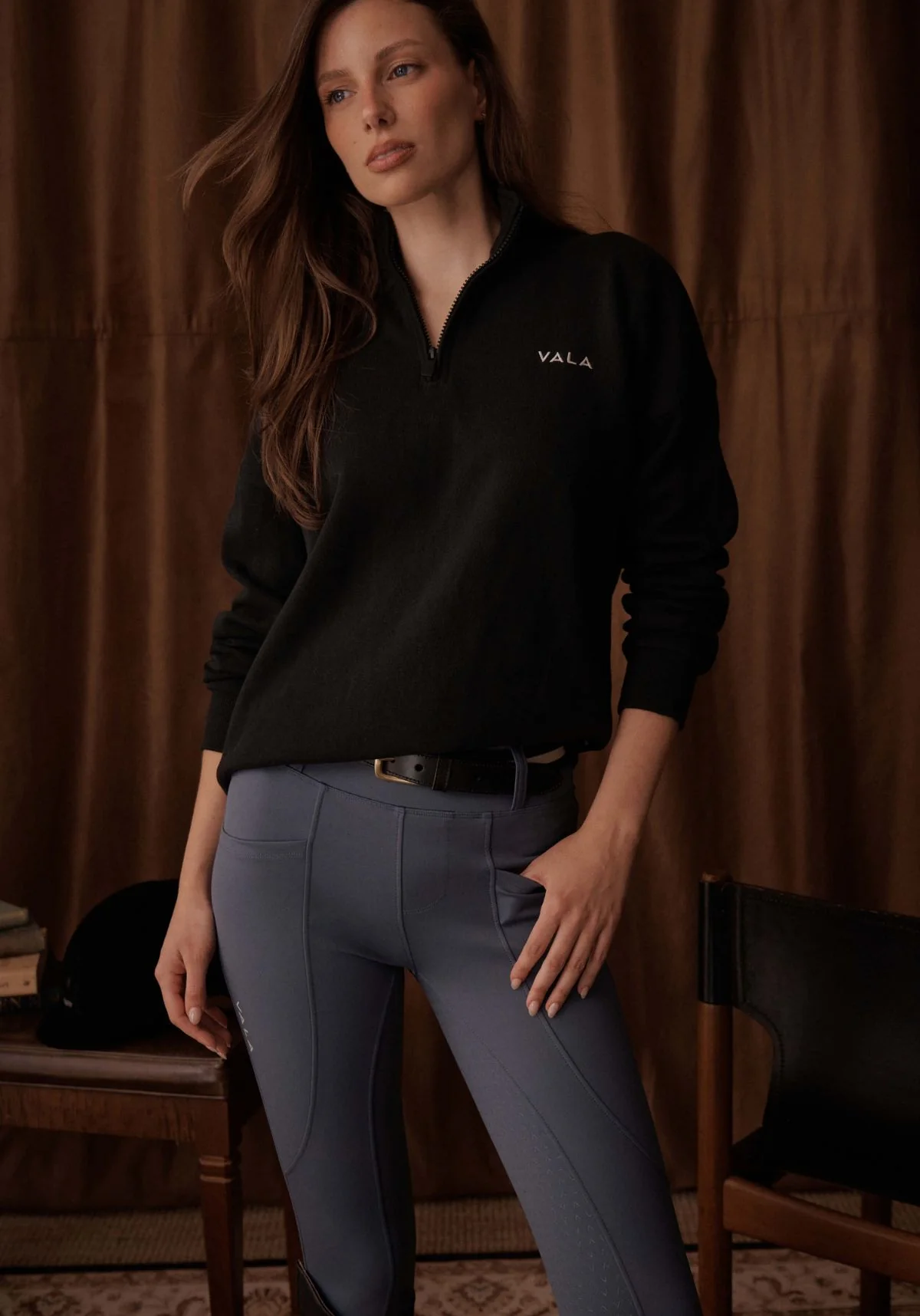 Olsen 1/4 Zip Fleece - Black - Image 3
