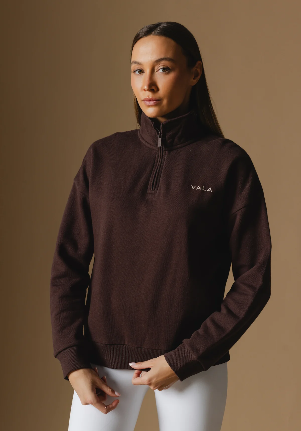 Olsen 1/4 Zip Fleece - Cocoa