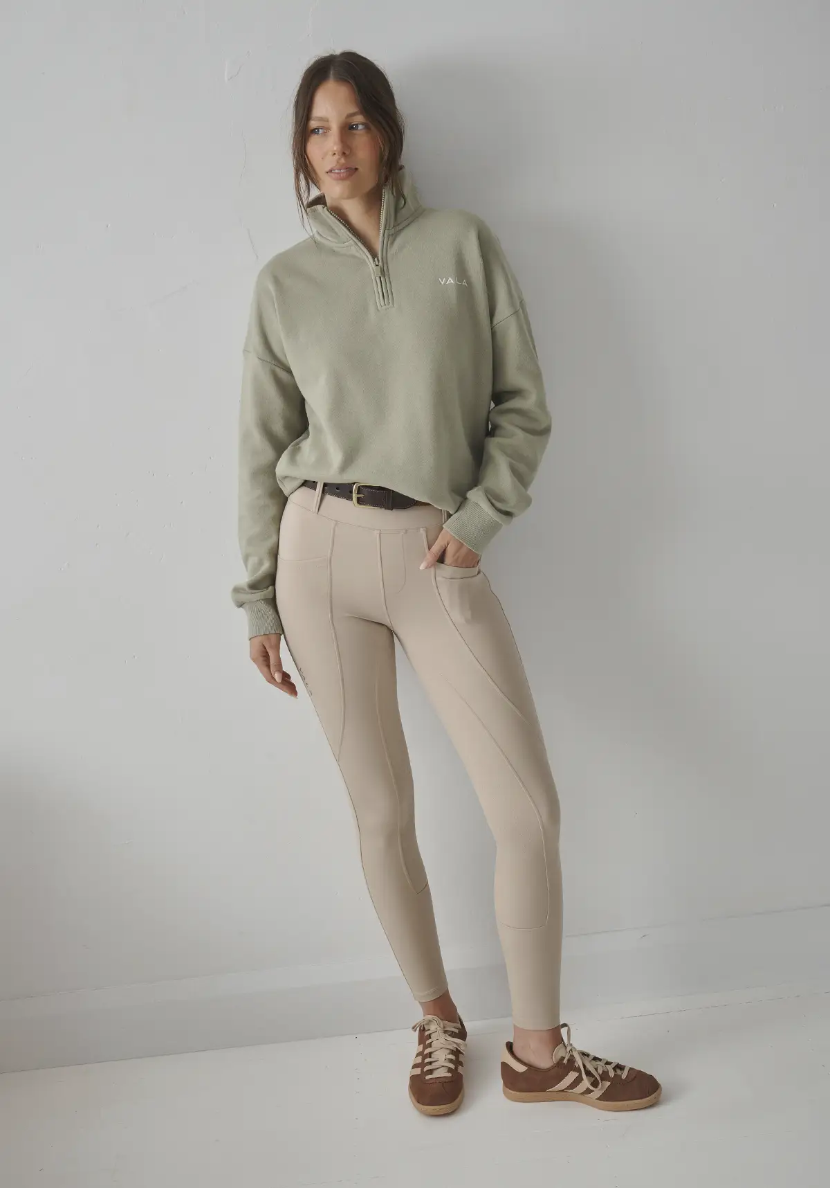 Olsen 1/4 Zip Fleece - Eucalypt - Image 3