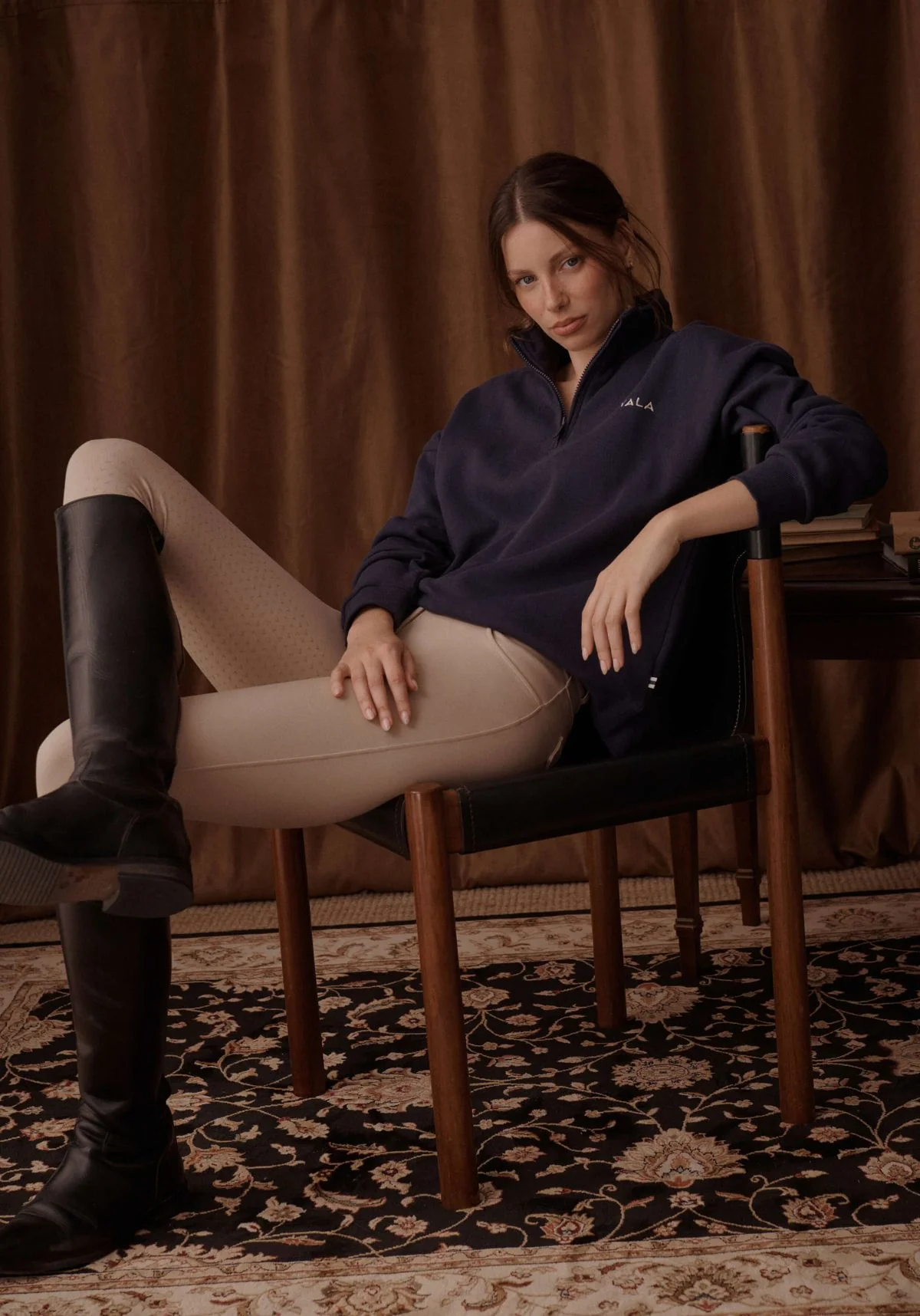Olsen 1/4 Zip Fleece - Navy