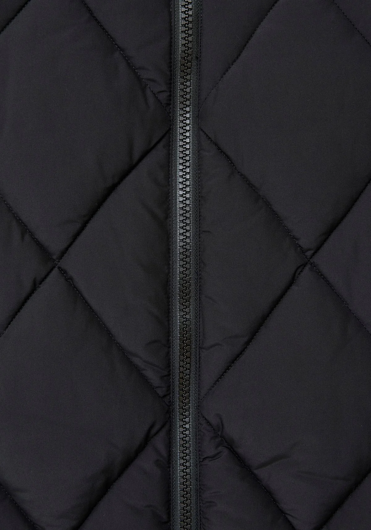 Diamond Quilted Vest - Black - Image 10