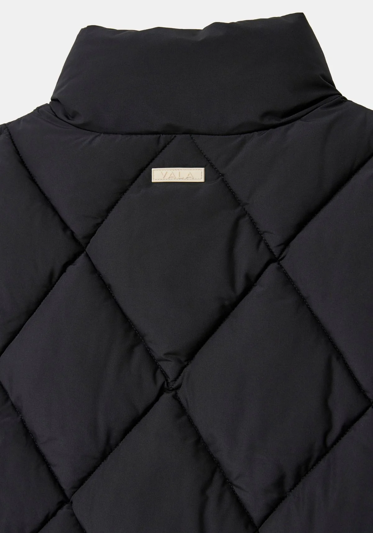 Diamond Quilted Vest - Black - Image 11