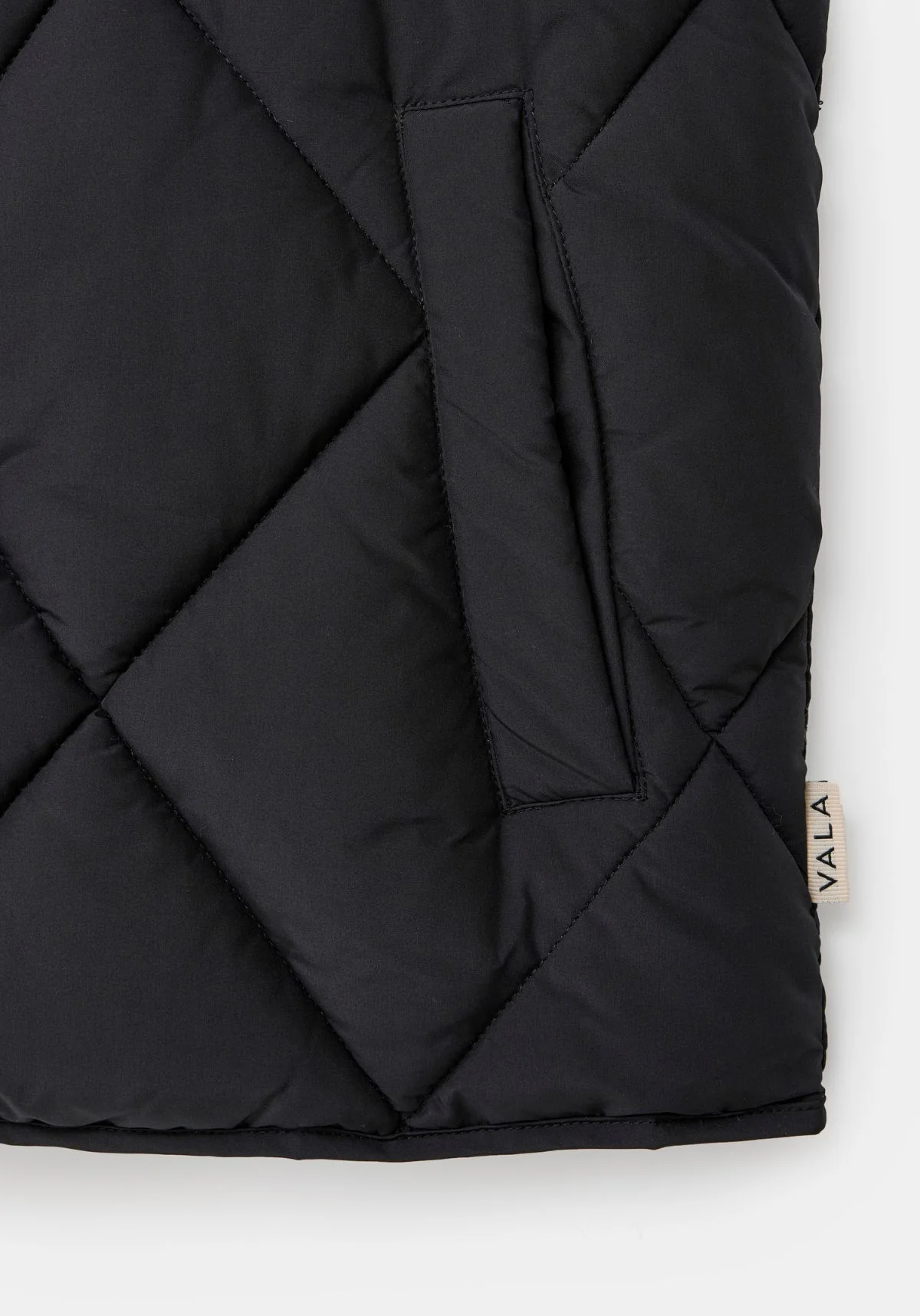 Diamond Quilted Vest - Black - Image 13