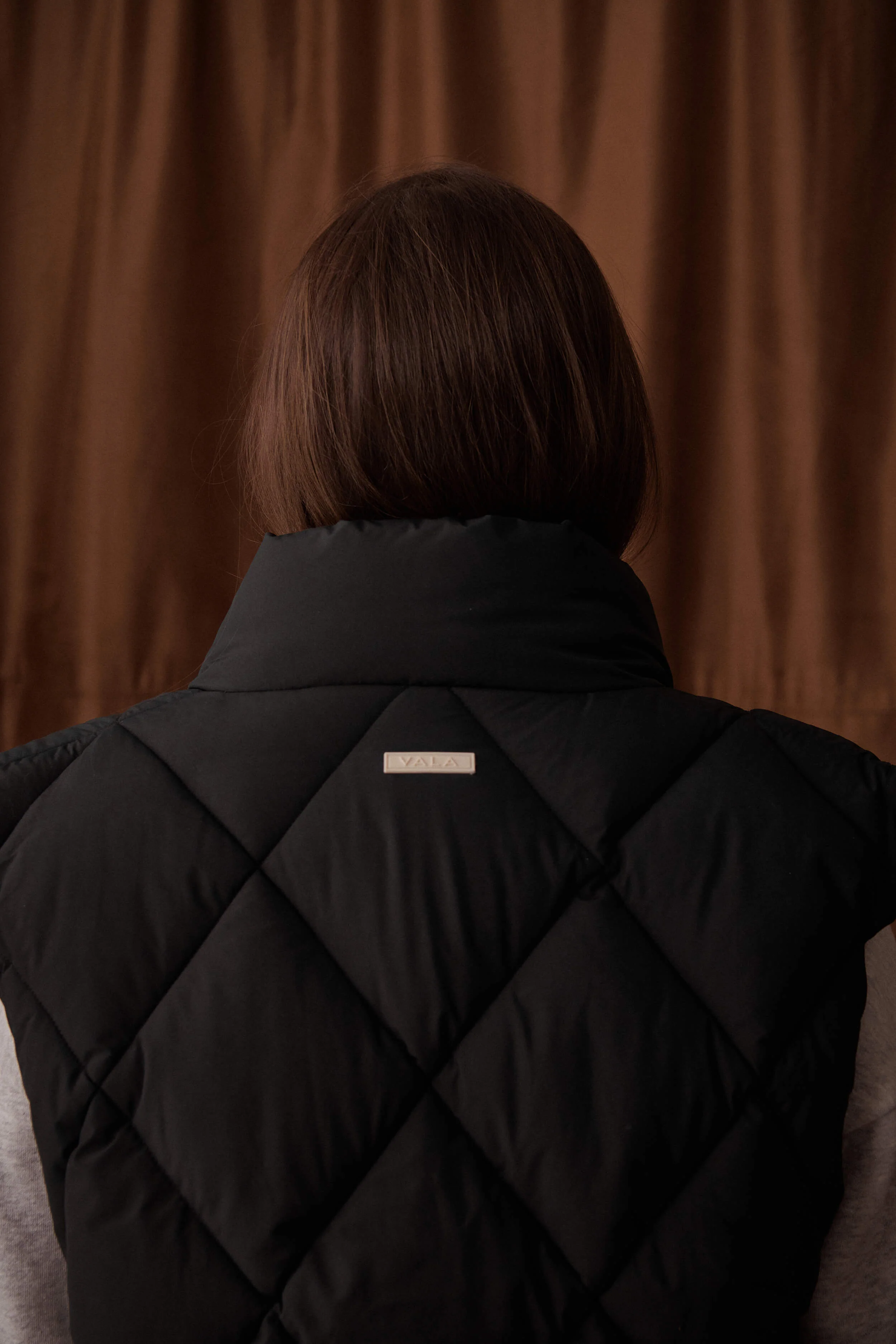 Diamond Quilted Vest - Black - Image 16