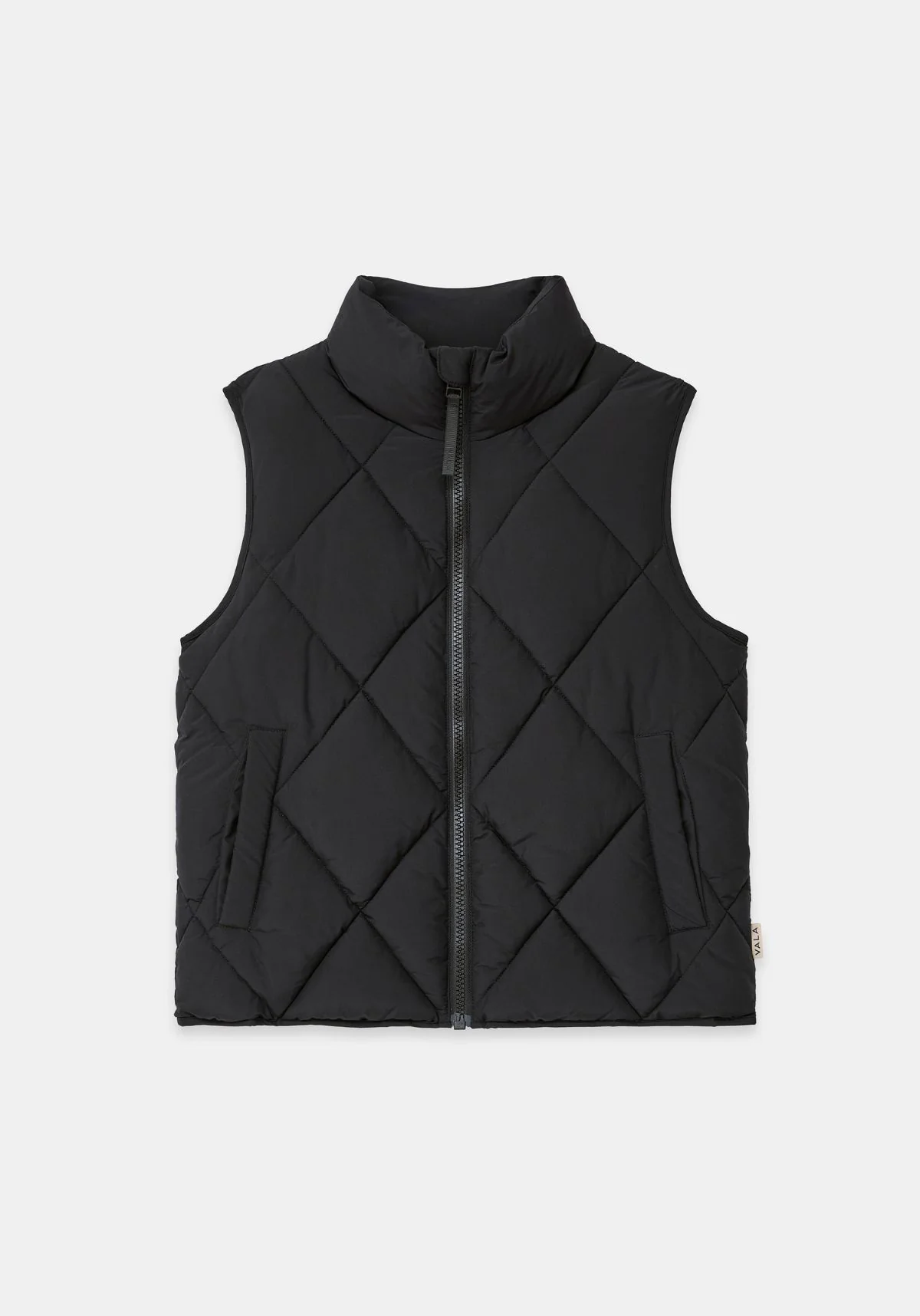 Diamond Quilted Vest - Black - Image 8