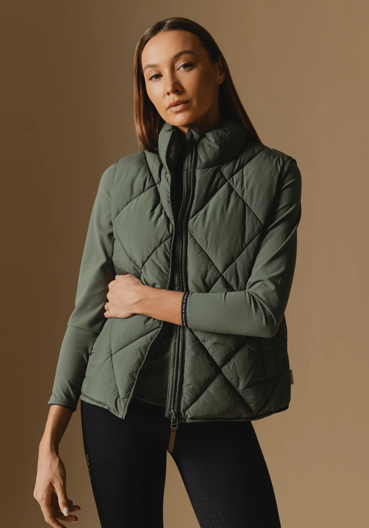 Diamond Quilted Vest - Clover - Image 3