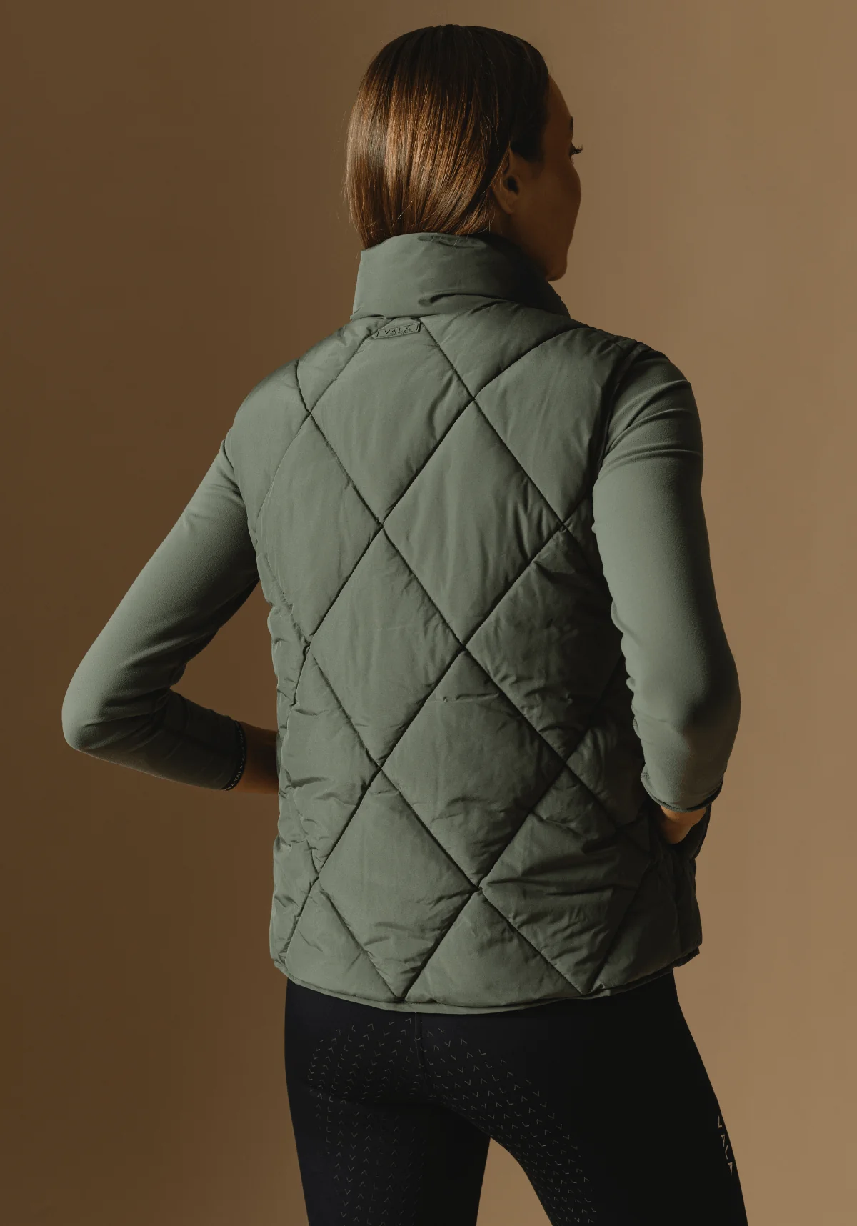 Diamond Quilted Vest - Clover - Image 4