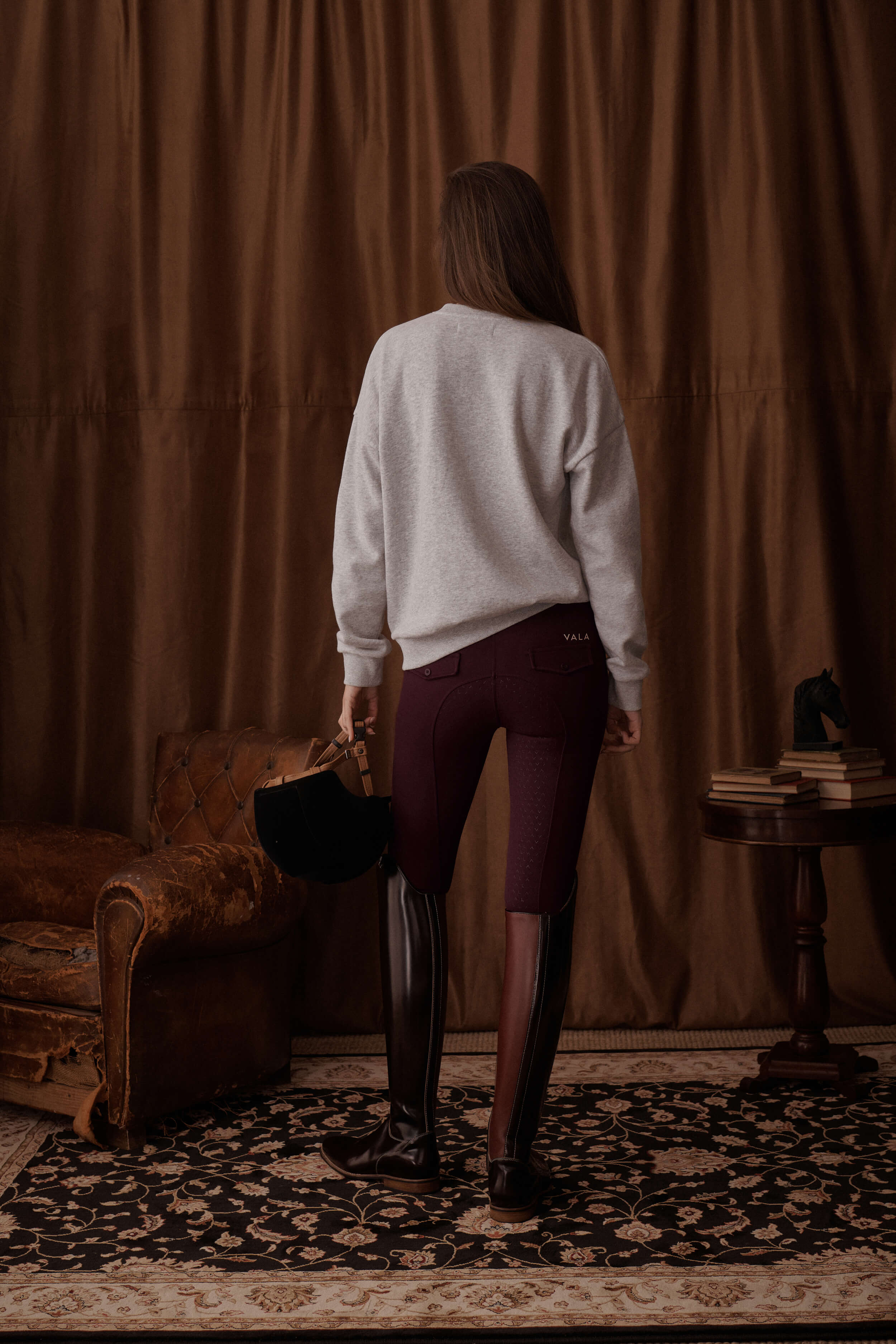 Sculpt And Smooth Riding Breeches - Deep Cherry - Image 2
