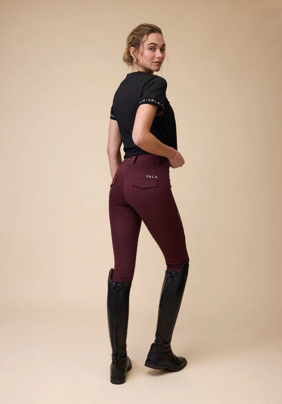 Sculpt And Smooth Riding Breeches - Deep Cherry - Image 4