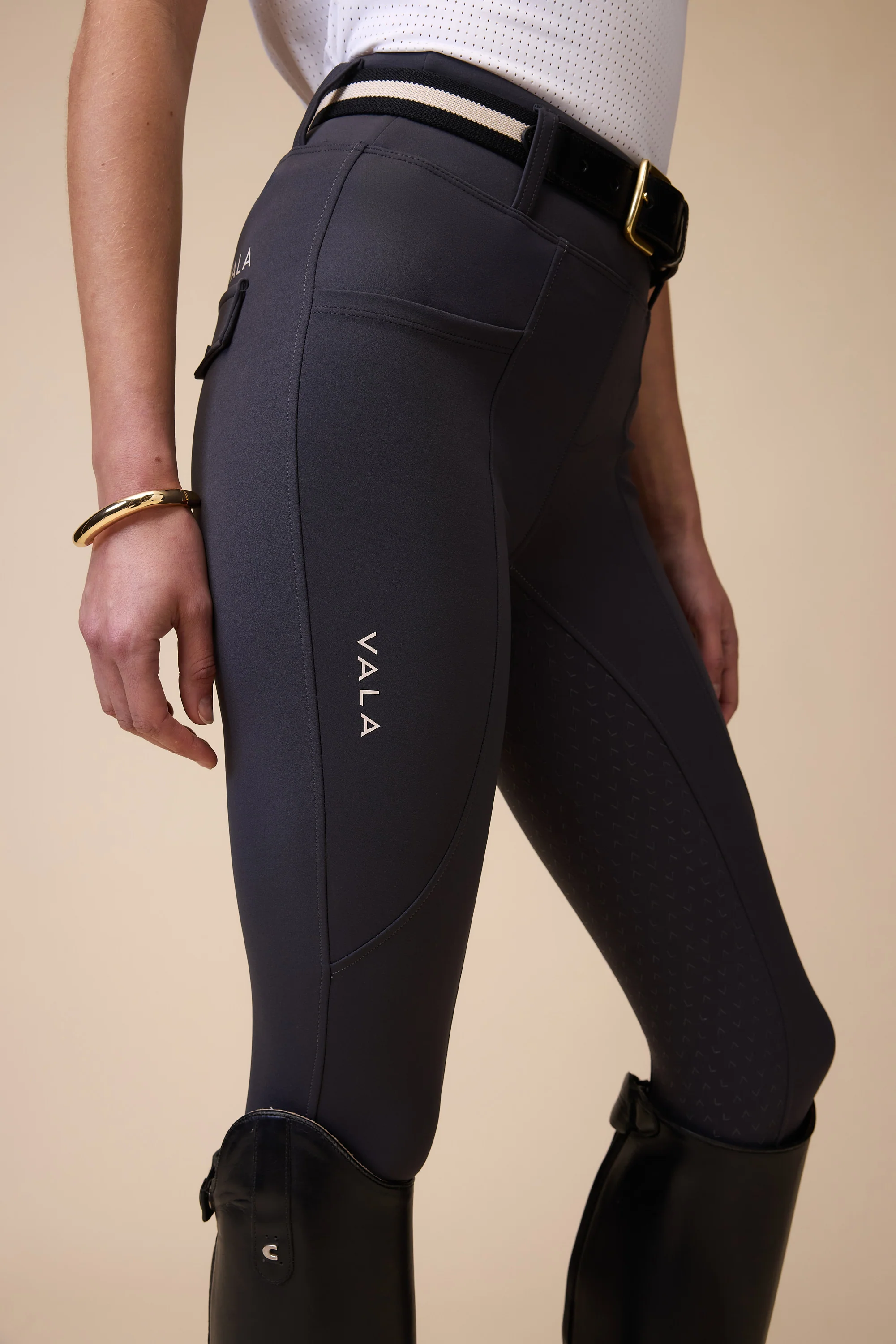 Sculpt And Smooth Riding Breeches - Graphite - Image 4