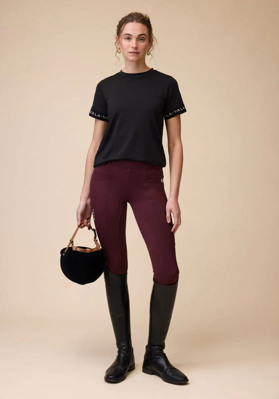 Sculpt And Smooth Riding Breeches - Deep Cherry - Image 5