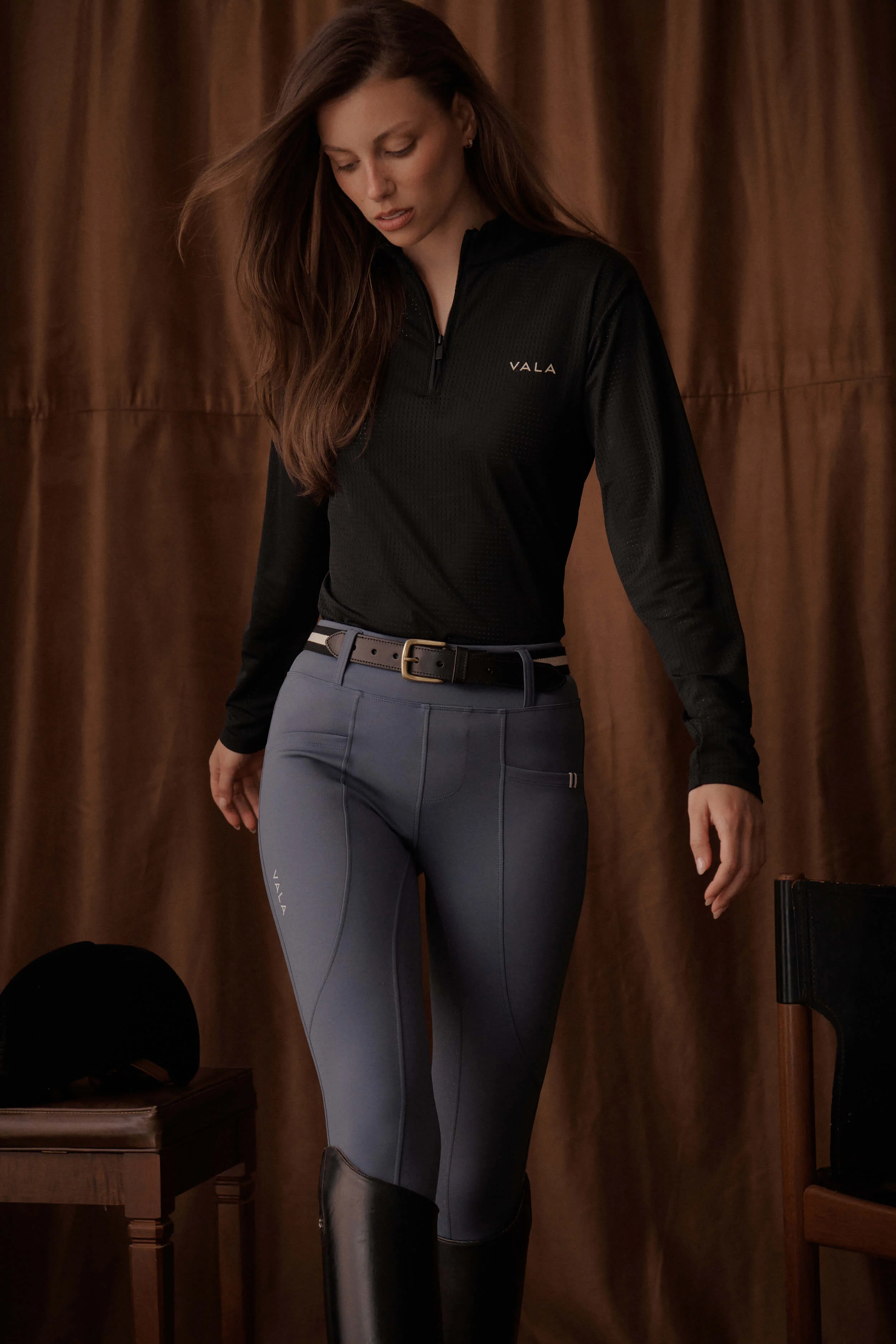 Sculpt And Smooth Riding Breeches - Storm - Image 15