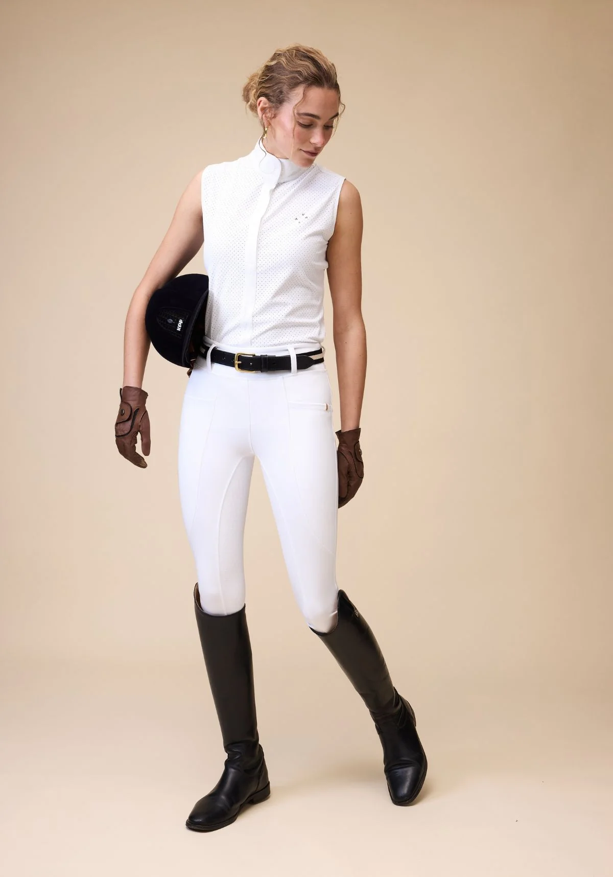Mesh Show Shirt S/Less - White