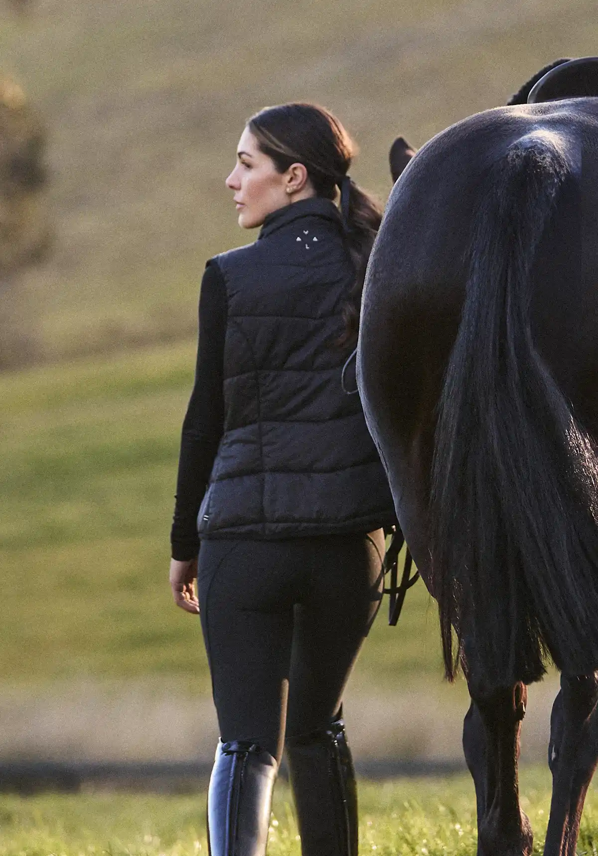 Slimline Puffer Vest - Black - Image 4