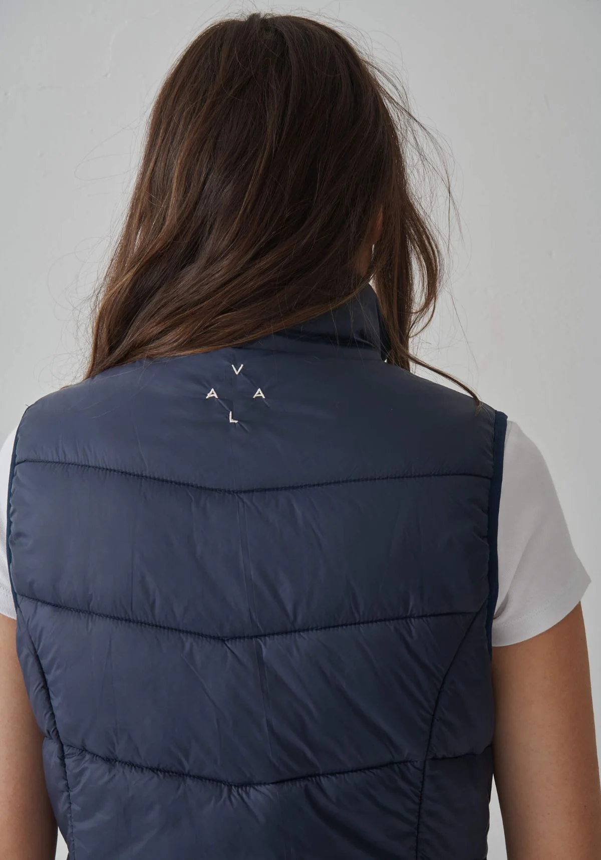 Slimline Puffer Vest - Navy - Image 4