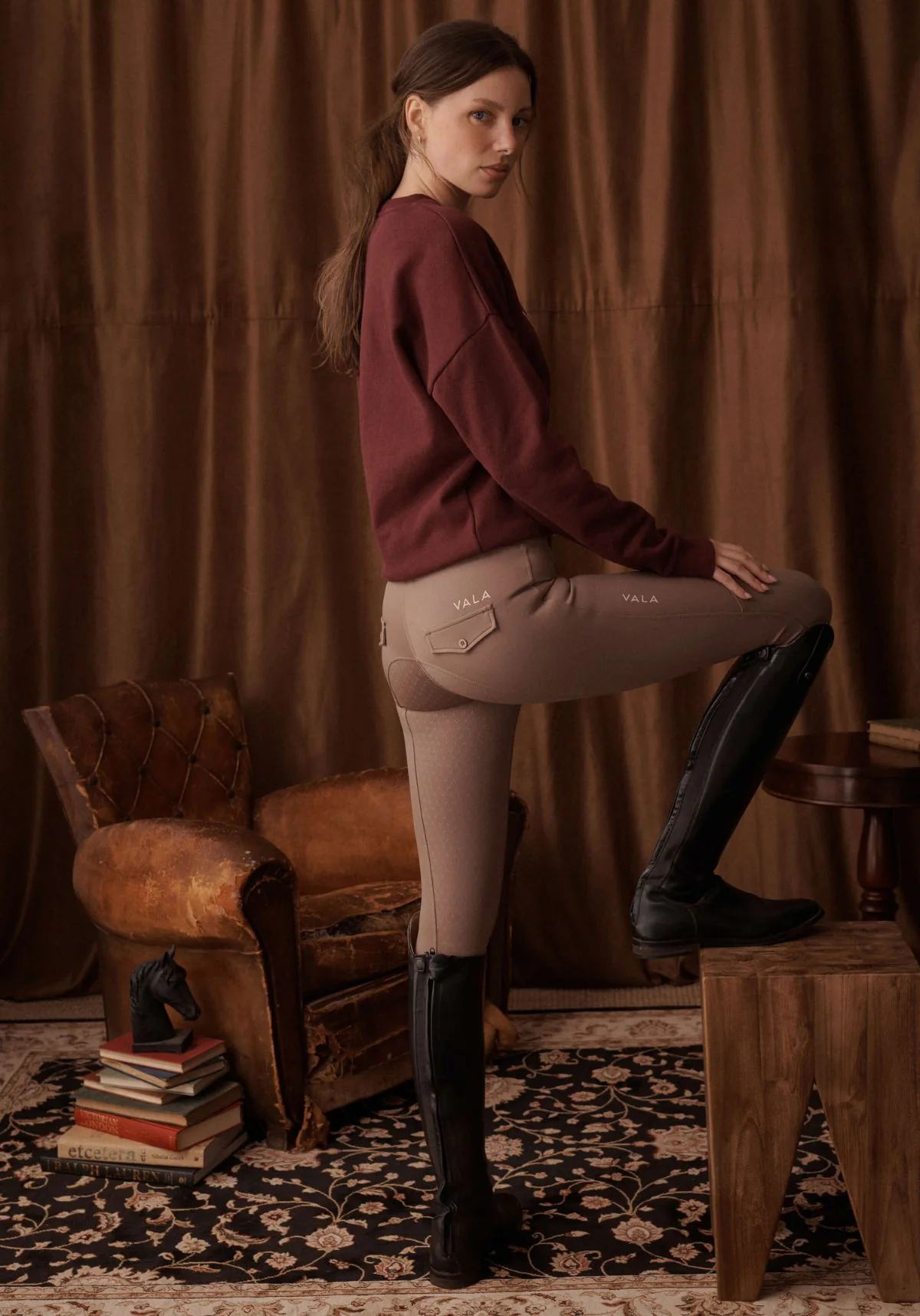 VALA Academy Fleece - Deep Cherry - Image 7