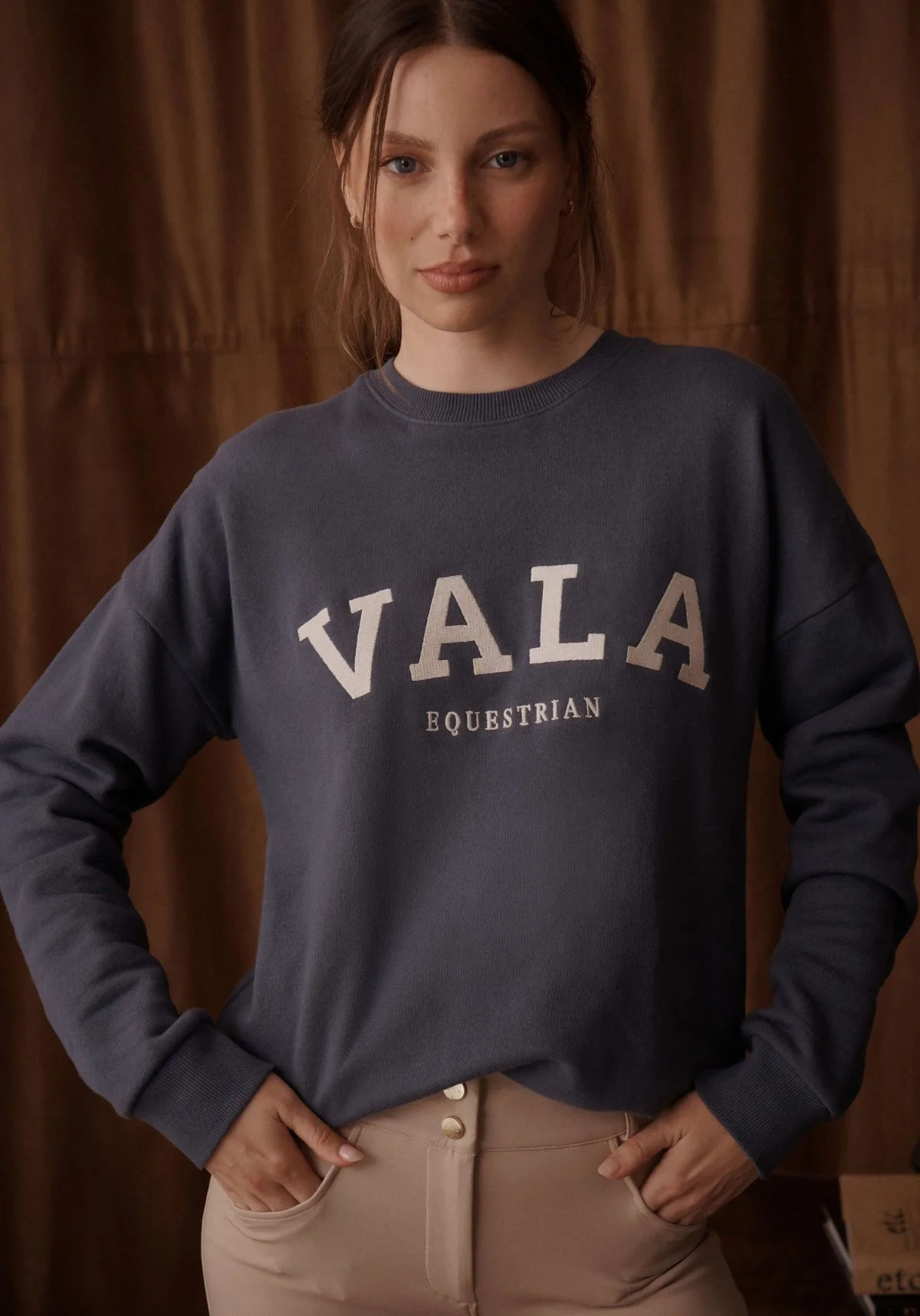 VALA Academy Fleece - Washed Blue - Image 8