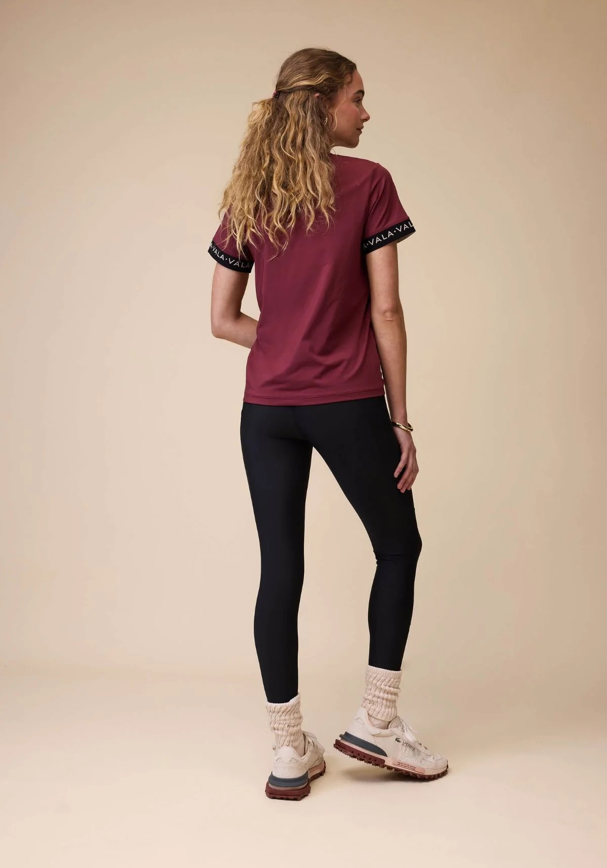 VALA Training Tee - Deep Cherry - Image 3